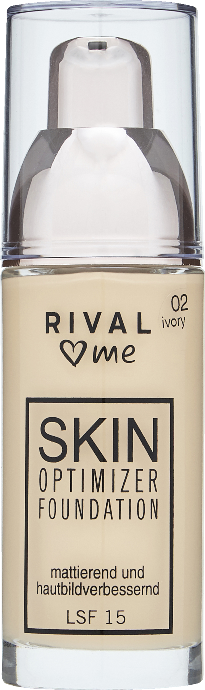 RIVAL loves me Skin Optimizer Foundation 02 ivory