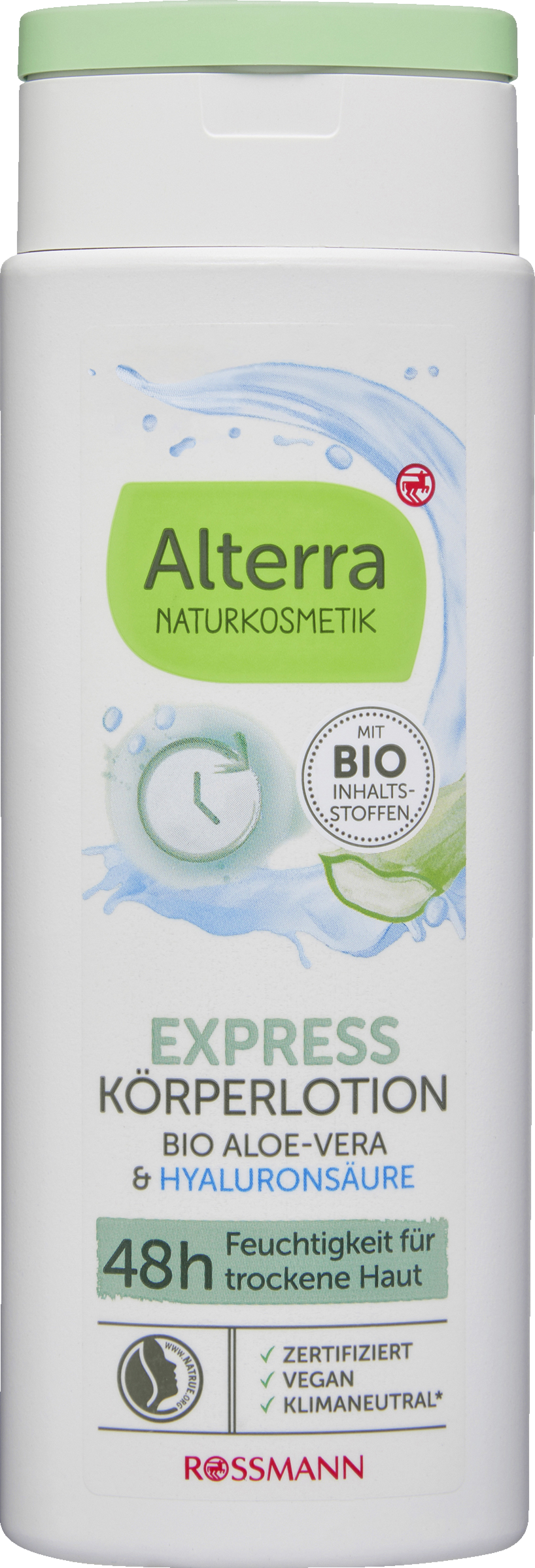 Alterra NATURKOSMETIK Bodylotion Express øko aloe vera og hyaluronsyre