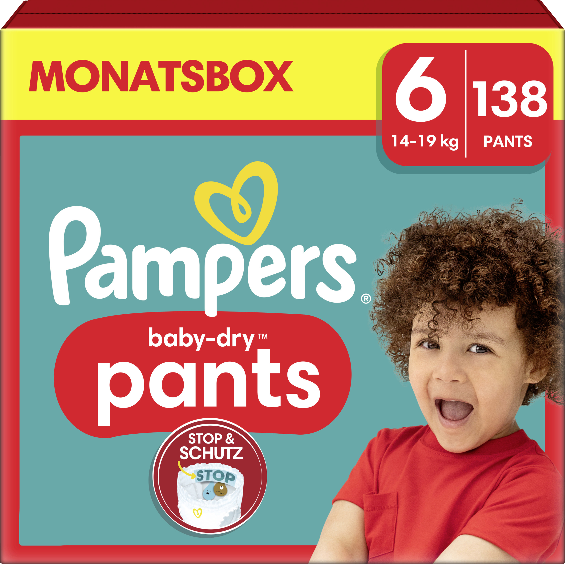 Pampers Baby Dry Pants str. 6 (14-19 kg) månedsboks