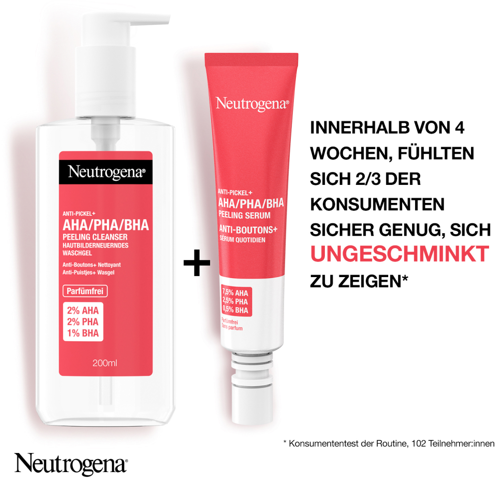 Neutrogena Anti-Pickel+ AHA/PHA/BHA Peeling Cleanser Køb online ...