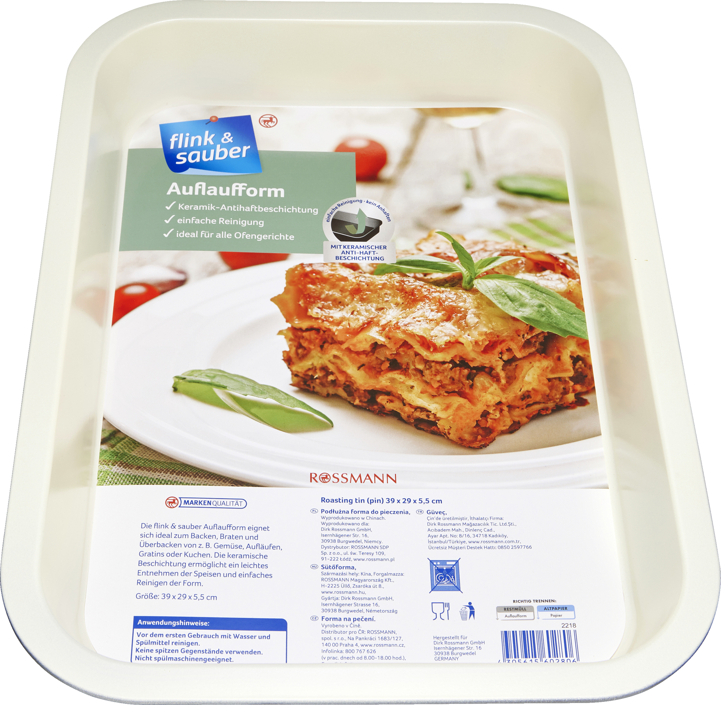 flink & sauber Bageform