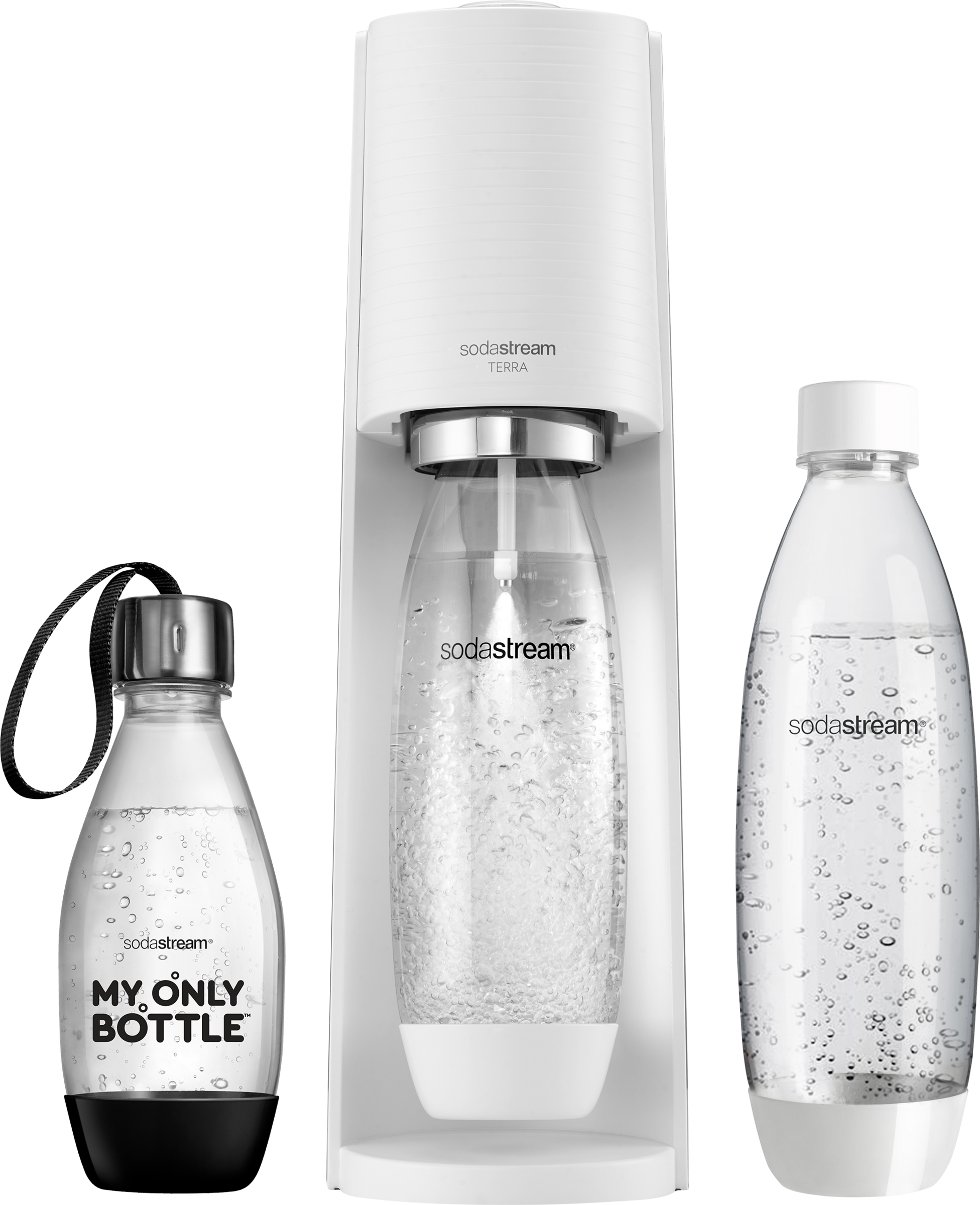 SodaStream Terra danskvandmaskine fordelspakke hvid