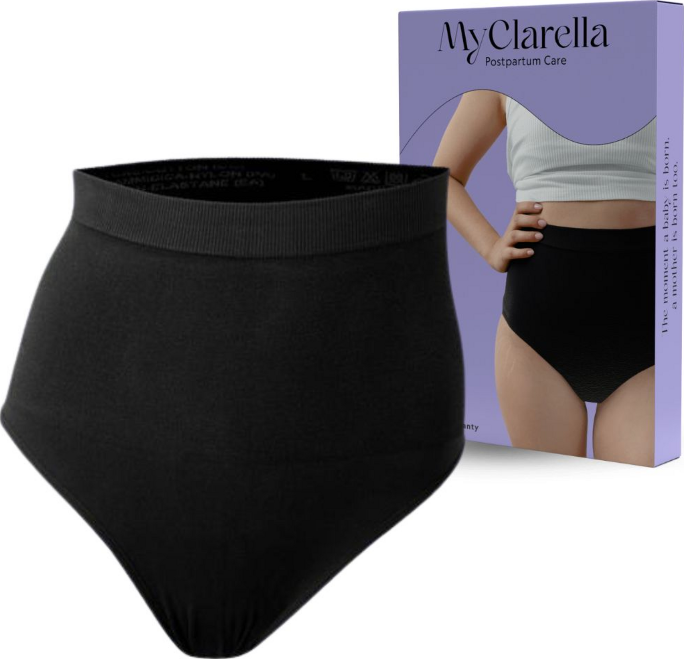 MyClarella Barsels-undertøj The Support Panty sort str. M