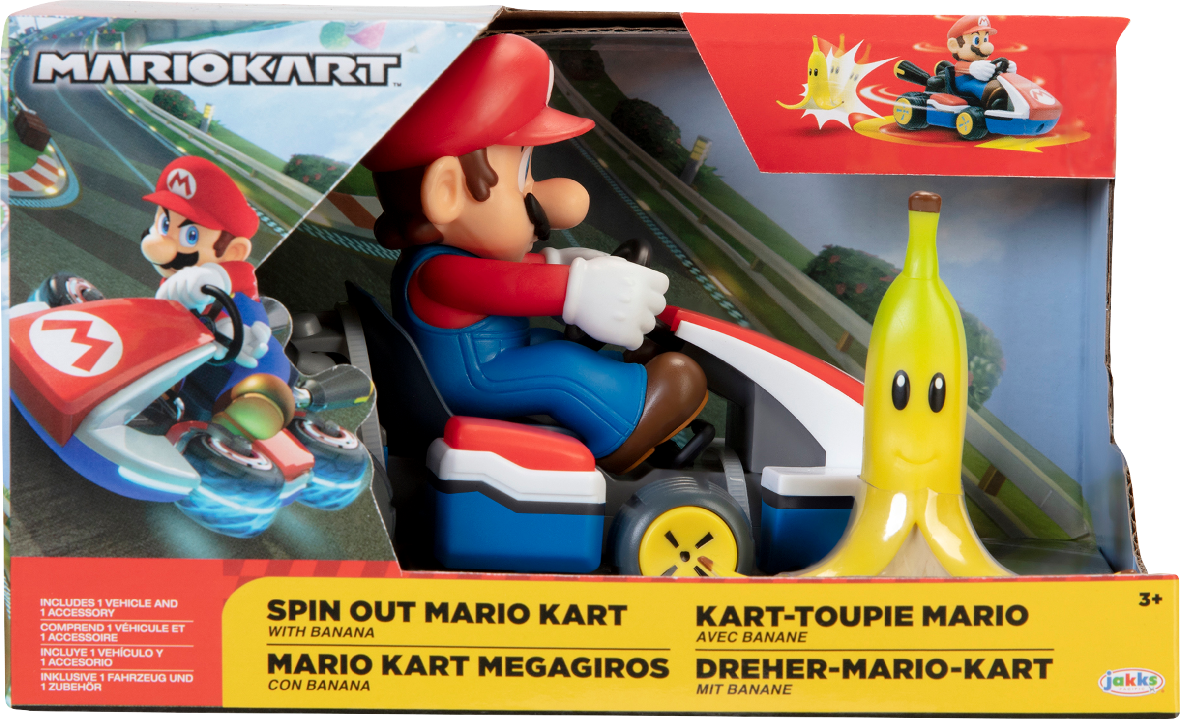 Nintendo Super Mario Kart Mario Spin-out Racer