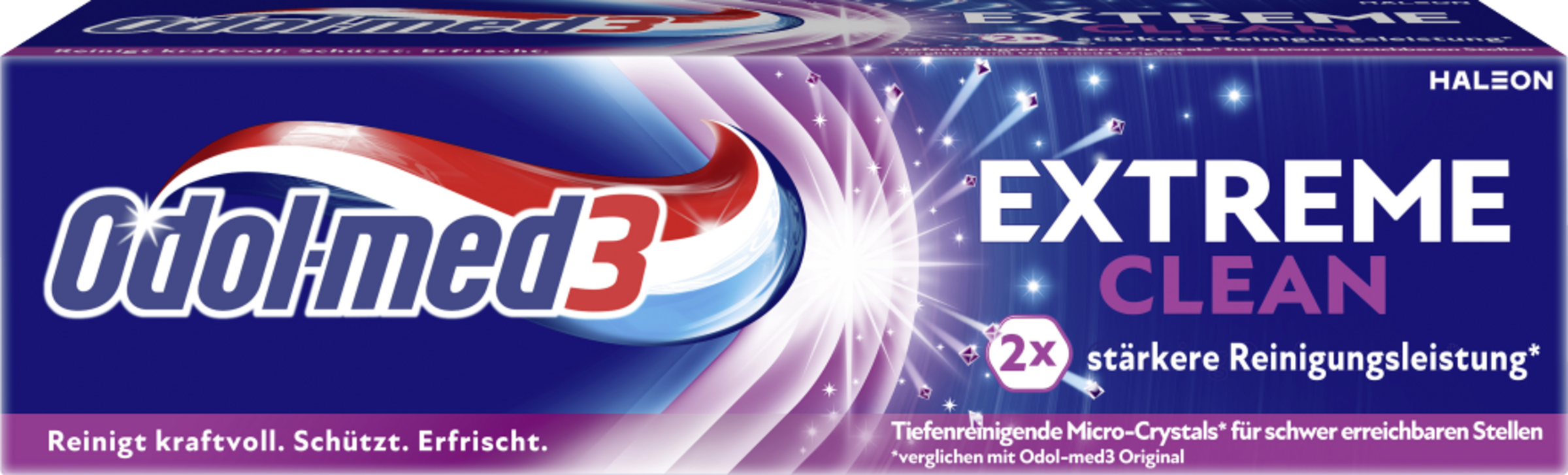 Odol med3 Extreme Clean-tandpasta dybtgående rensning*