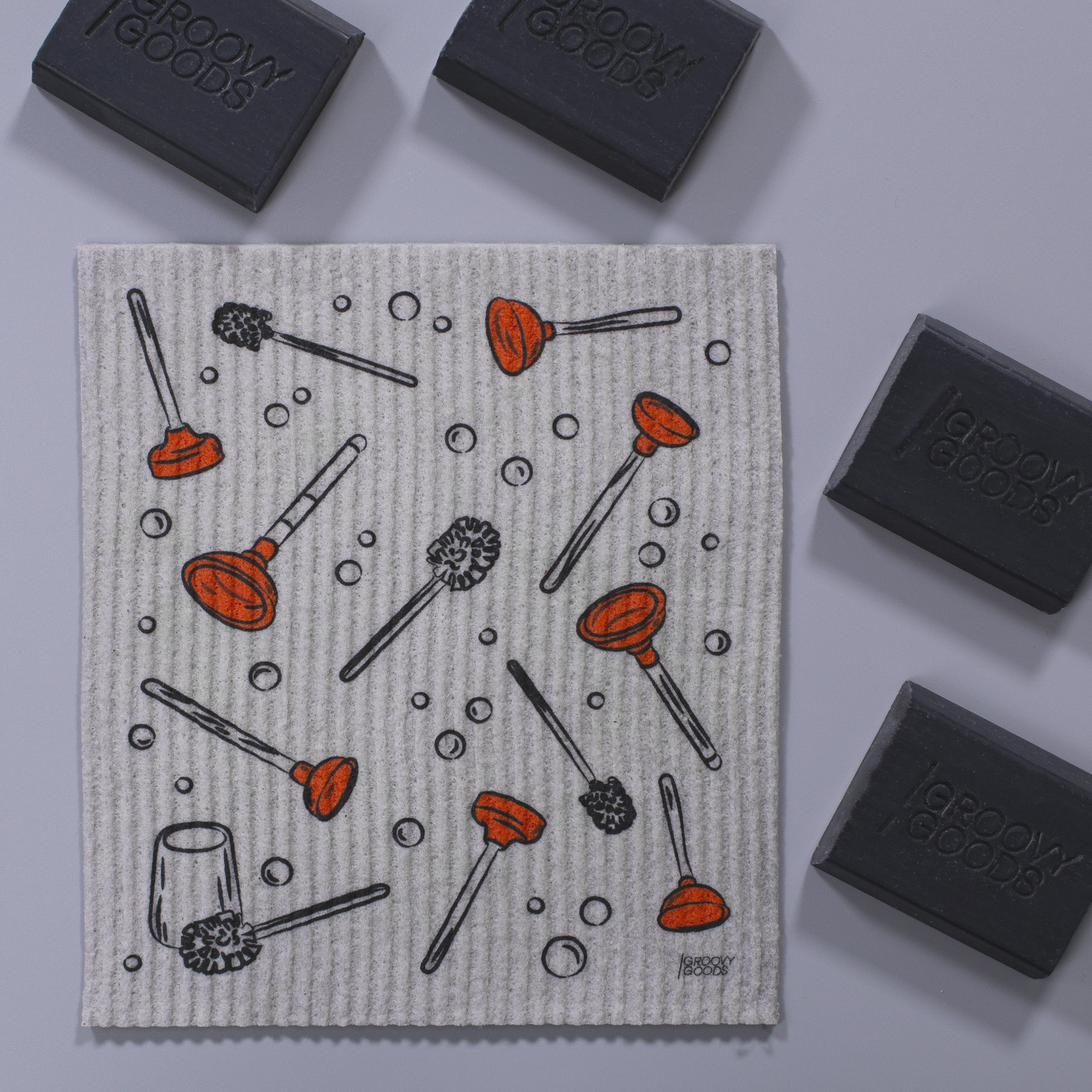 Groovy Goods Svamp Plunger & Brush Køb online rossmann.dk