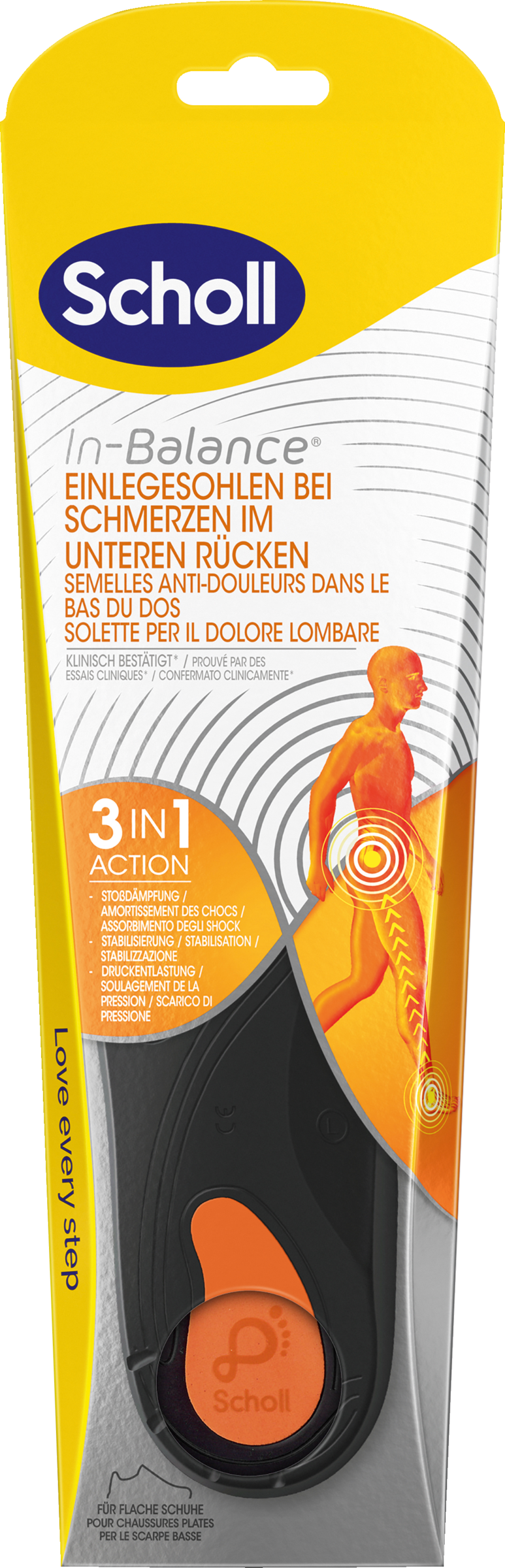 Scholl In-Balance indlægssåler str. 42,5-45