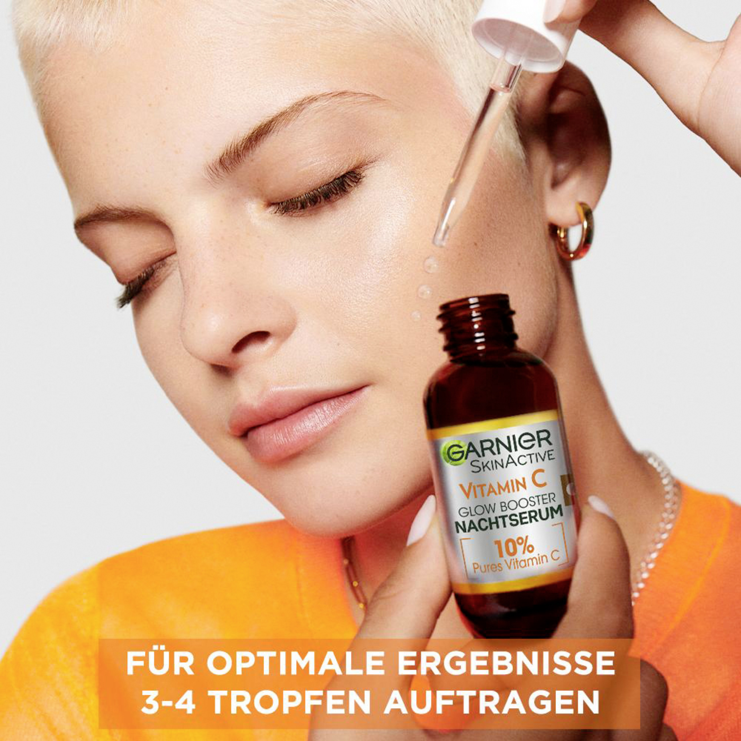 Garnier SkinActive Vitamin C Glow Booster Night Serum Køb online