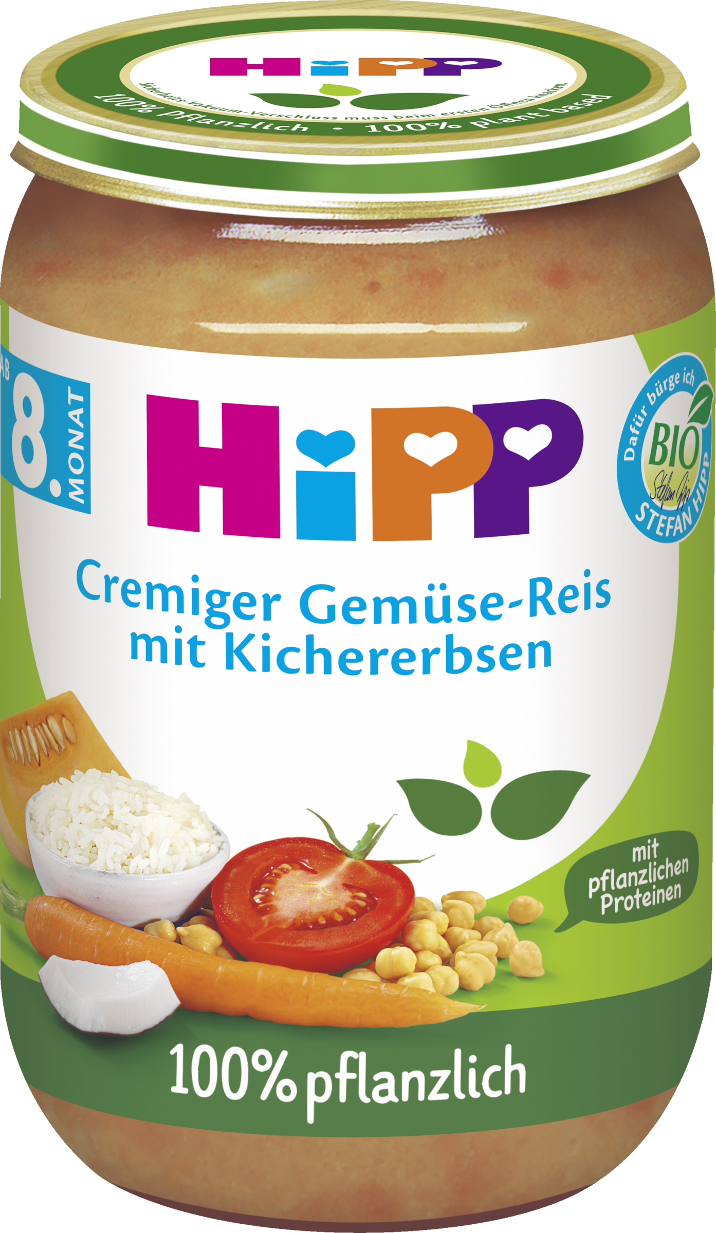 HiPP Cremet grøntsagsris med kikærter