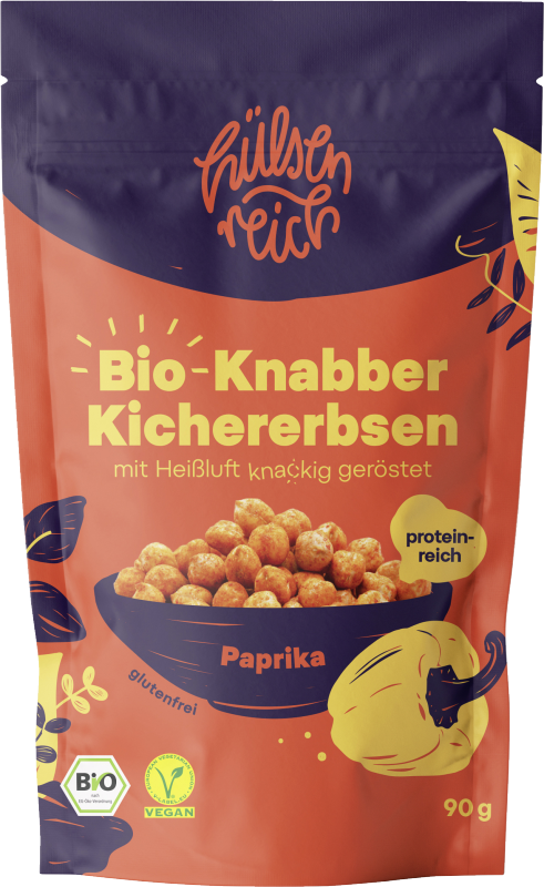 Hülsenreich Økologiske sjove snacks med paprika