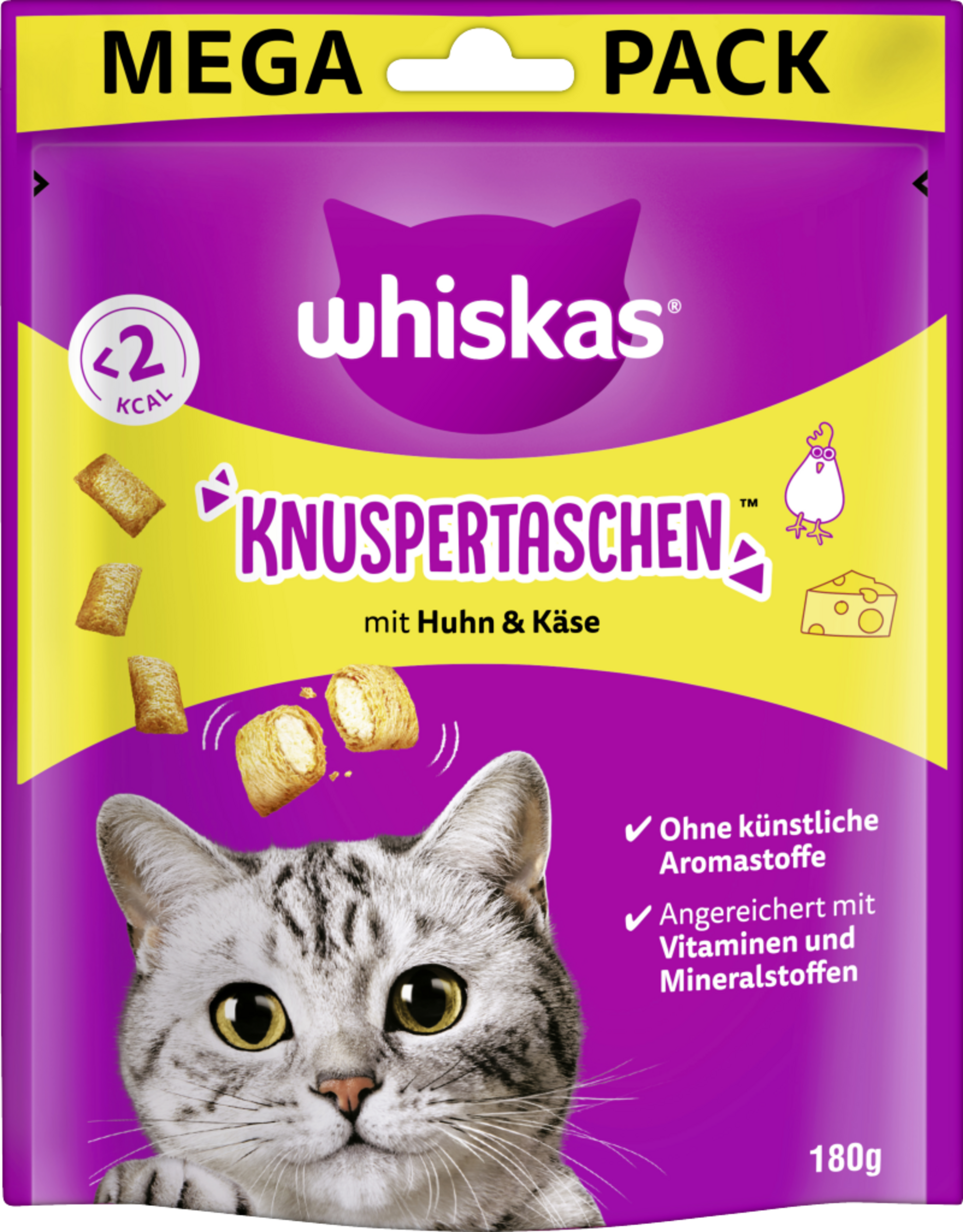 Whiskas Knuspertaschen™ med kylling og ost