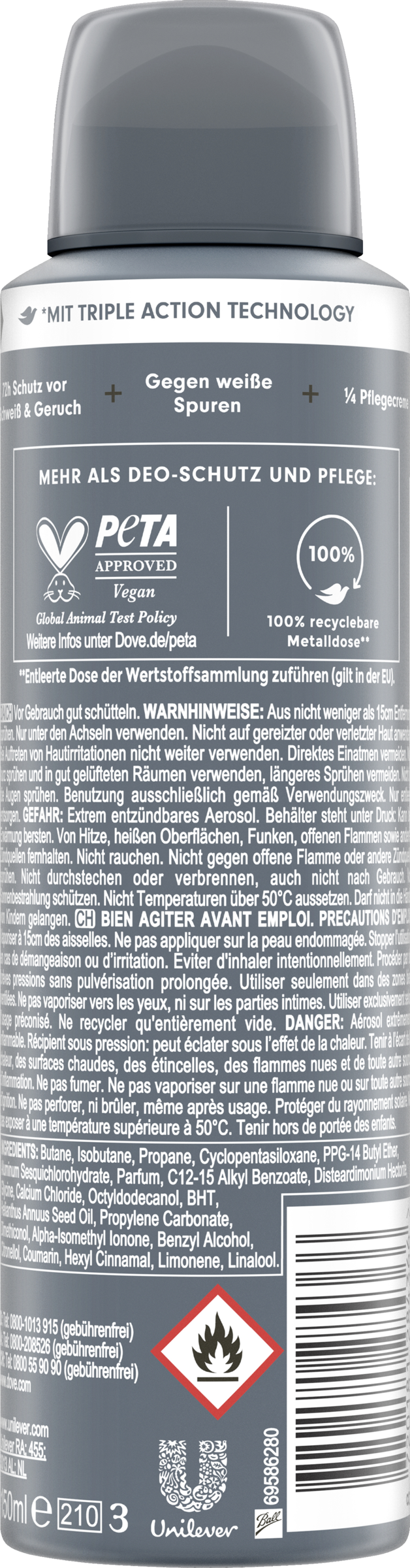 Dove Men+Care Deo Spray AntiTranspirant Advanced Invisible Dry Køb