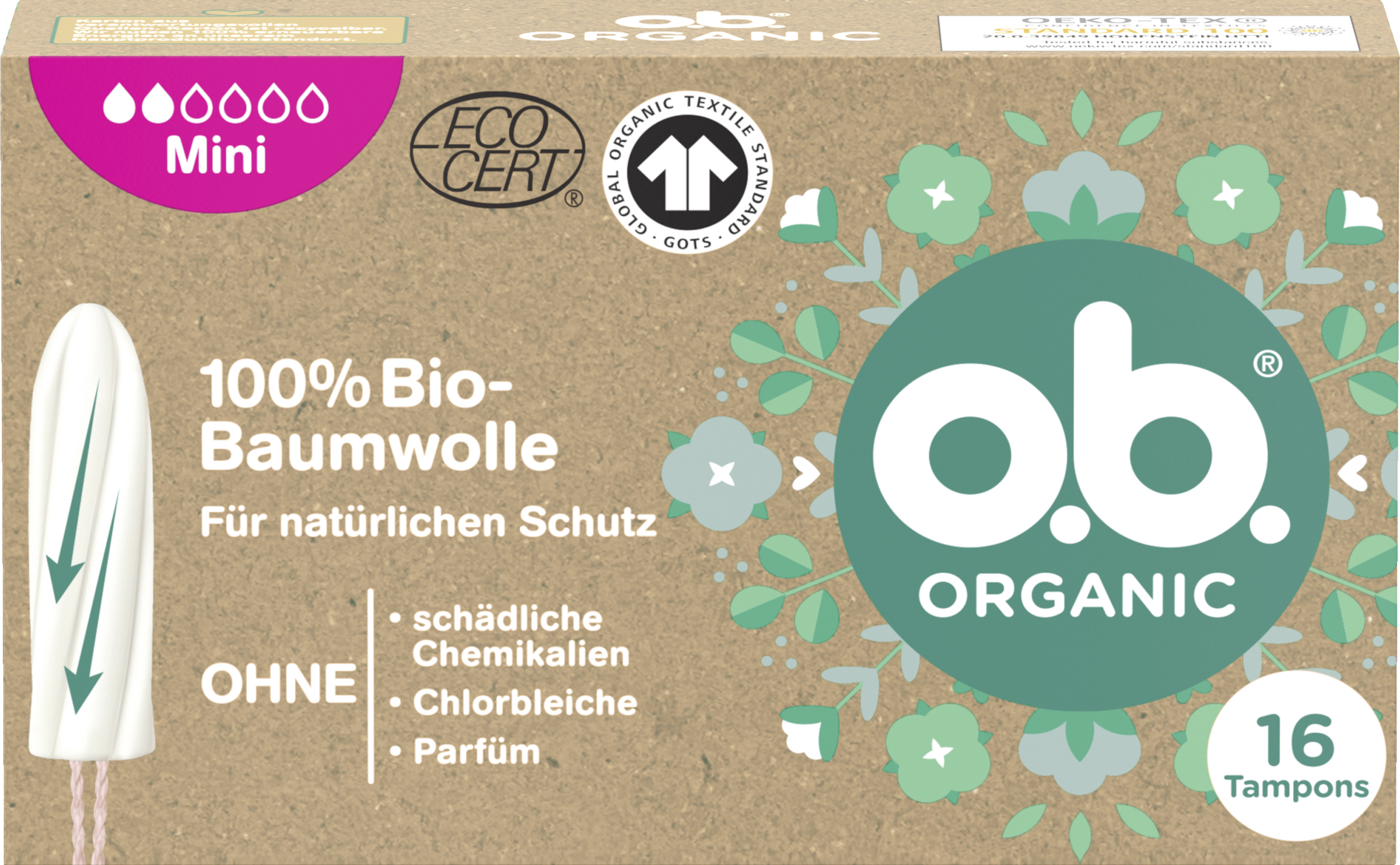 o.b. Organic Tamponer Mini
