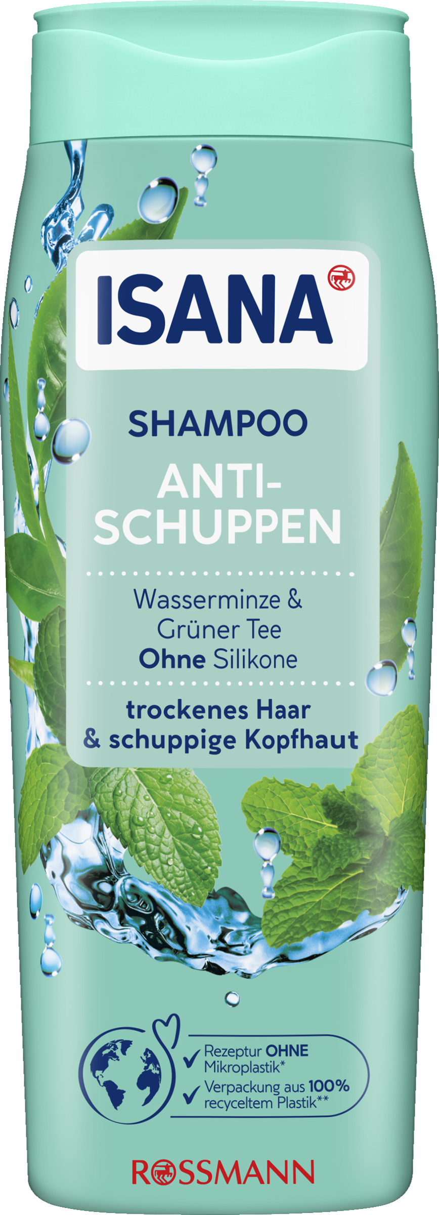 ISANA Shampoo anti-skæl mynte & grøn te
