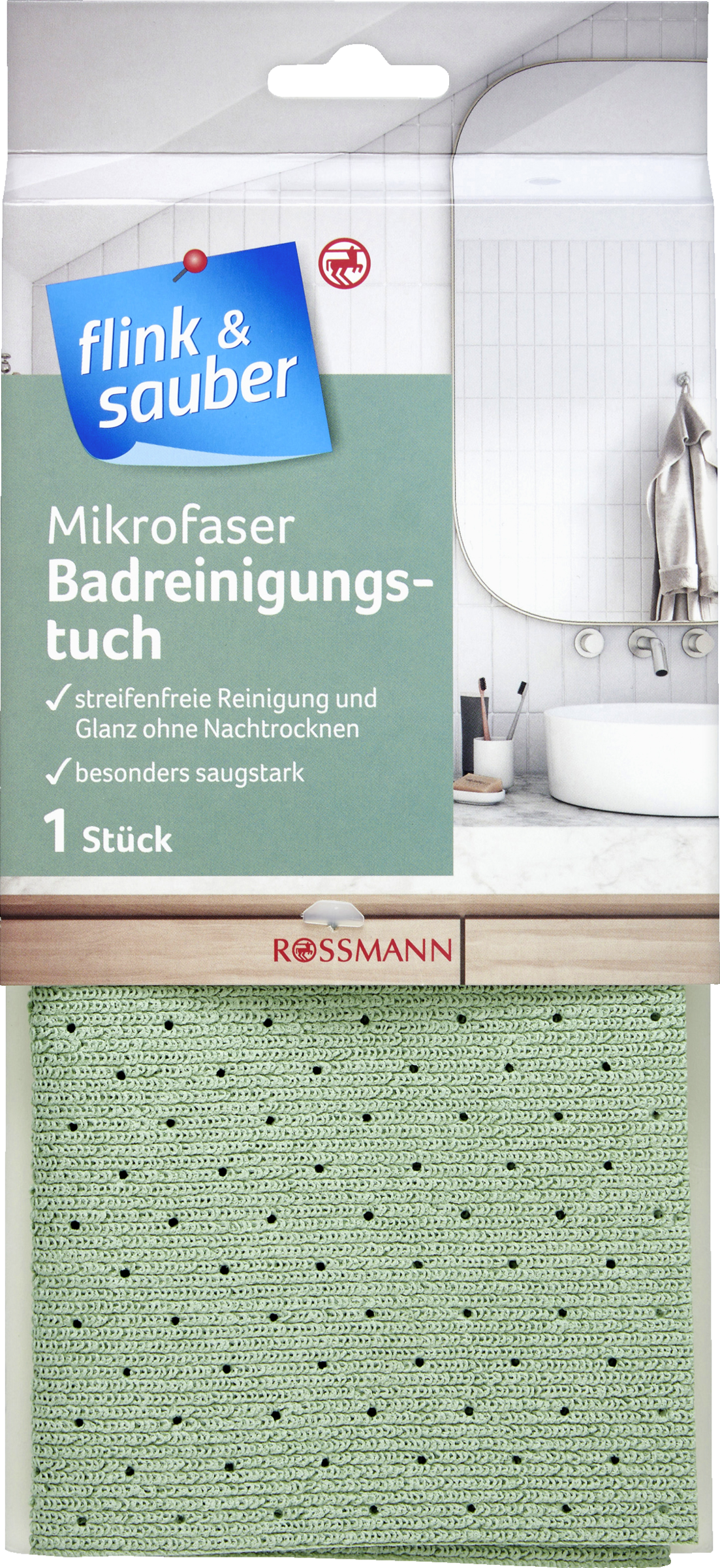 flink & sauber Mikrofiber badeværelsesrengøringsklud