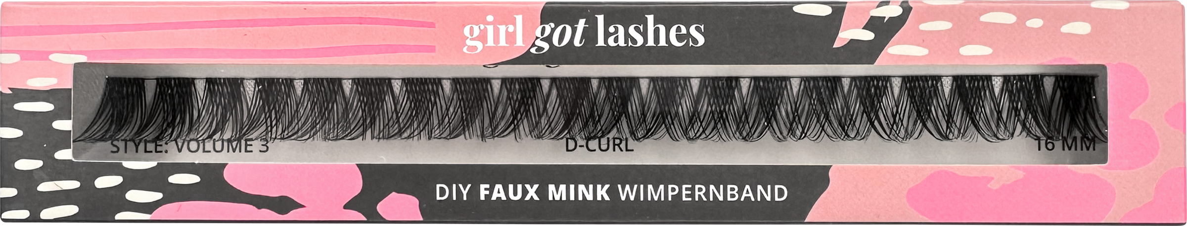 GirlGotLashes DIY vipper volume 3, 16 mm