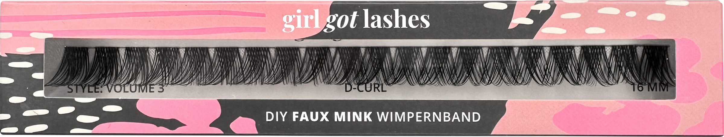 GirlGotLashes DIY vipper volume 3, 16 mm