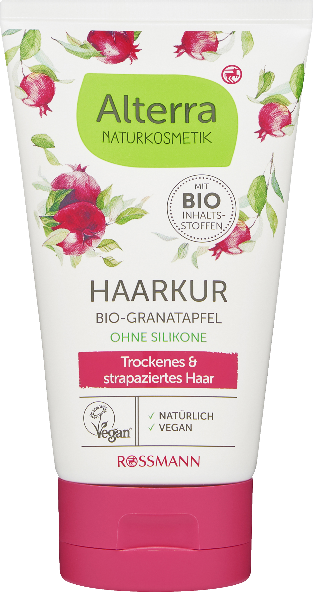 Alterra NATURKOSMETIK Hårkur øko-granatæble og øko-aloe vera