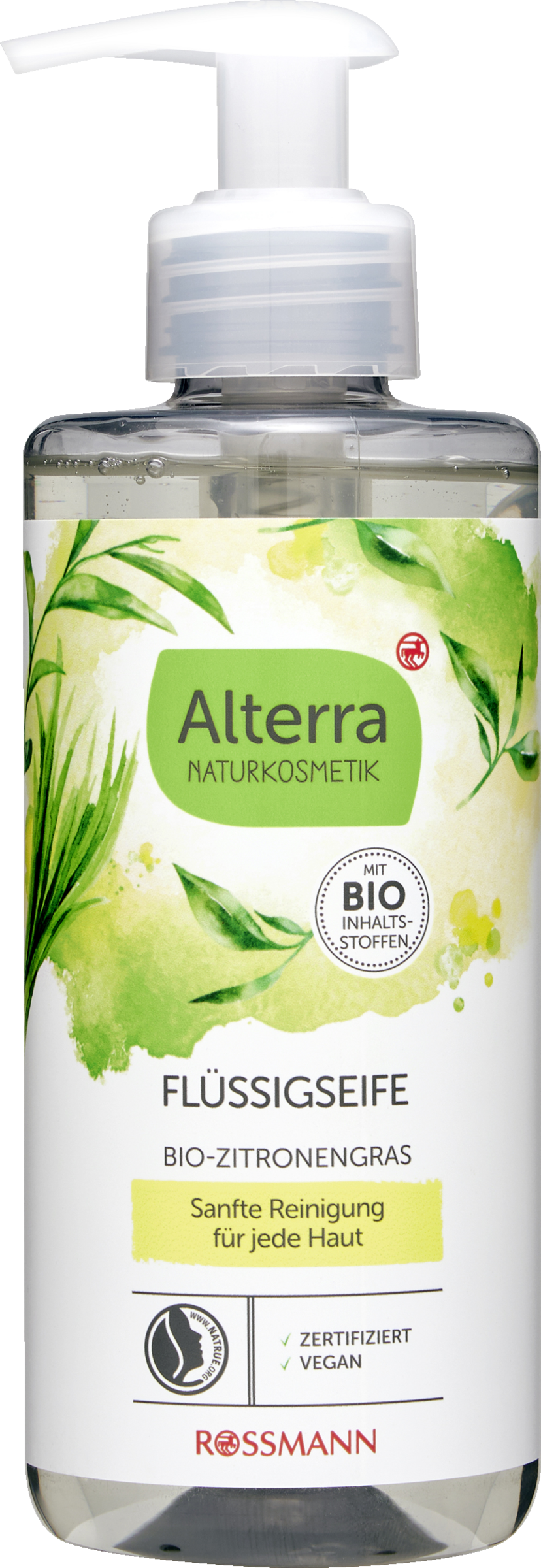 Alterra NATURKOSMETIK Flydende sæbe, organisk citrongræs