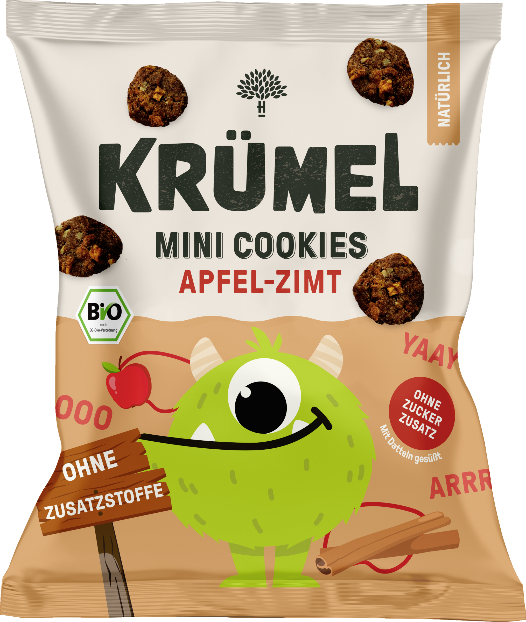 Krümel Bio Soft Cookies Apple Cinnamon