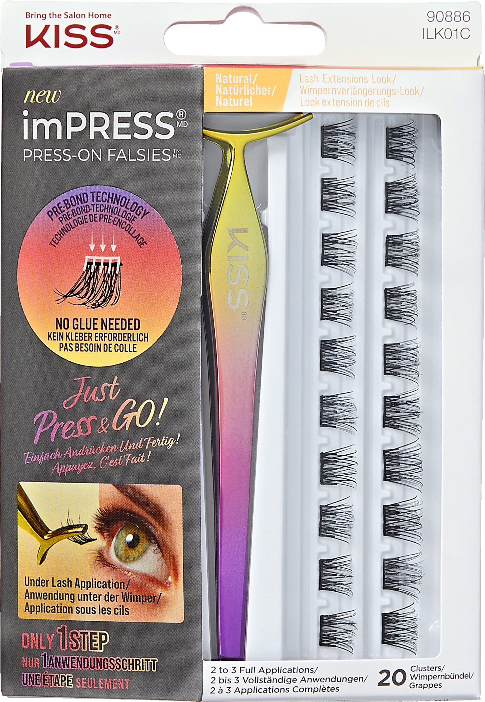 KISS imPRESS Press on Falsies Kit 01 - Natural