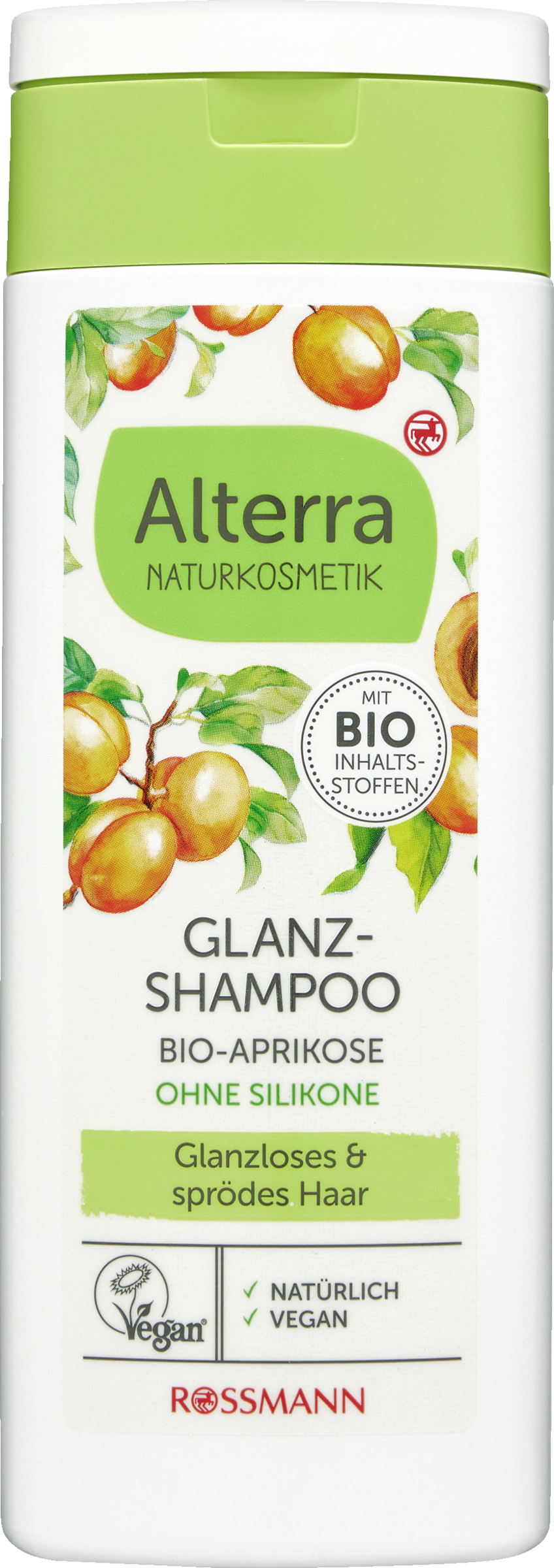 Alterra NATURKOSMETIK Glansshampoo øko-aprikos & øko-hvede