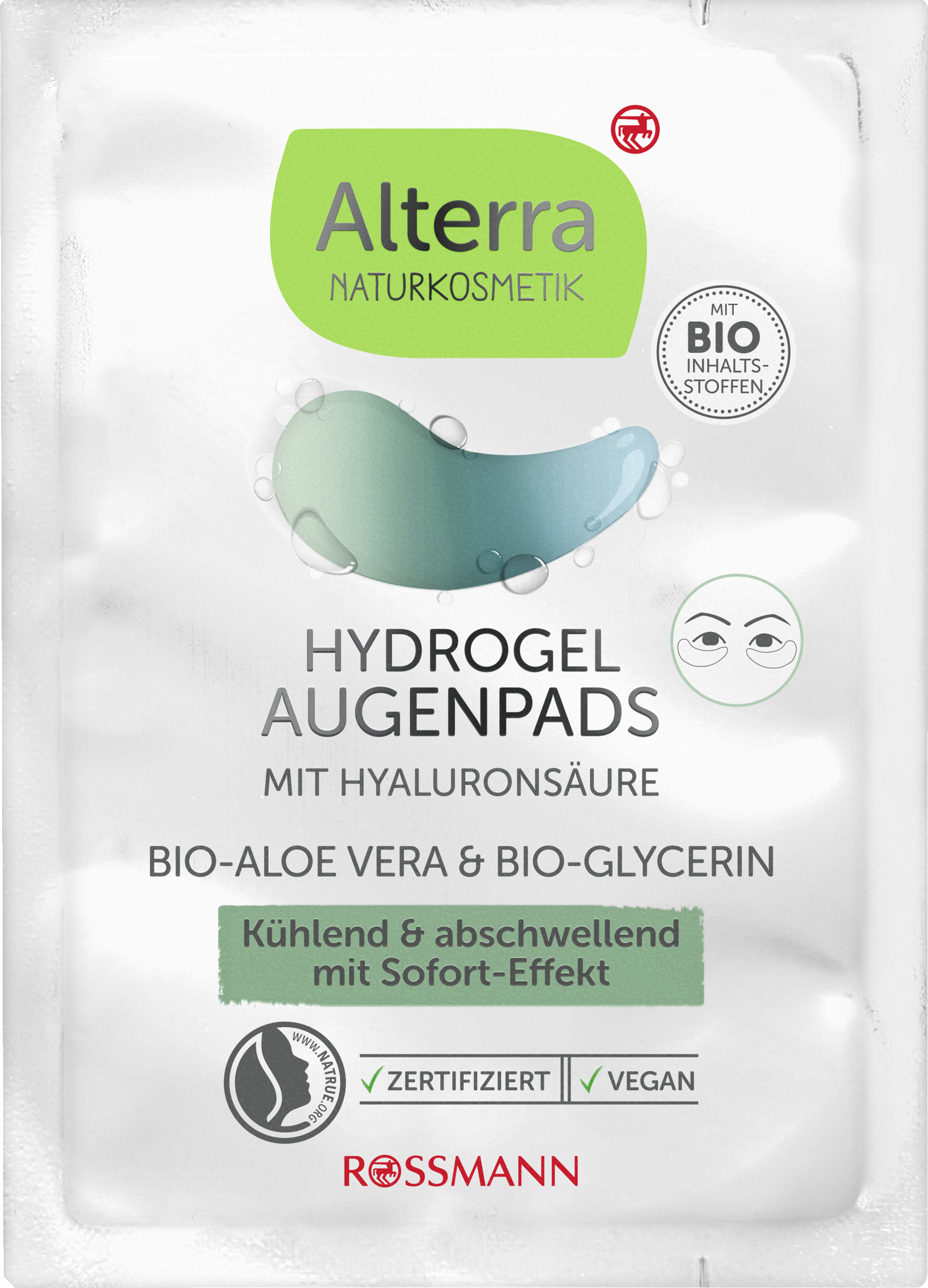 Alterra NATURKOSMETIK Hydrogel Eye Pads Bio-Aloe Vera & Bio-Glycerin