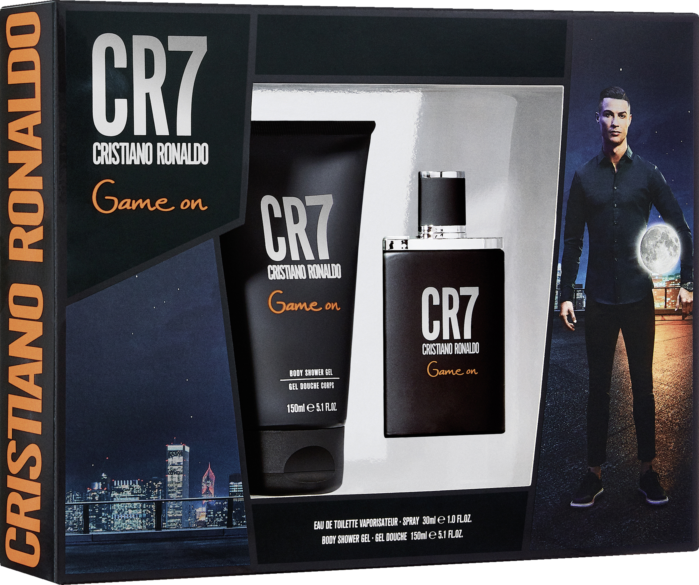 CR7 Cristiano Ronaldo Game On, EdT + Bodyshampoo gavesæt