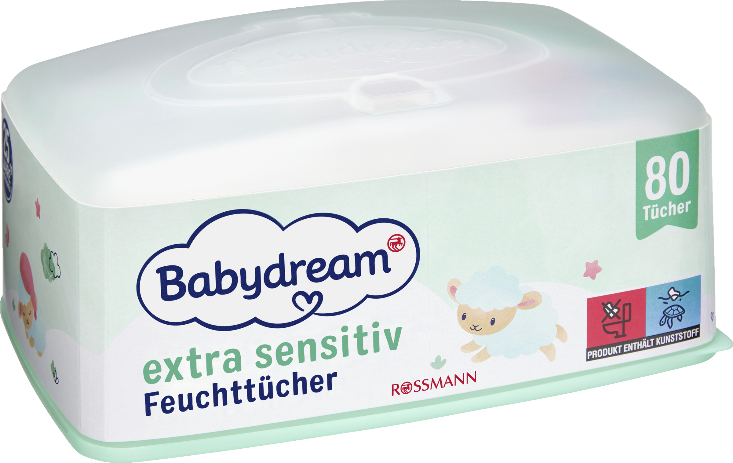 Babydream extra sensitive vådservietter i æske