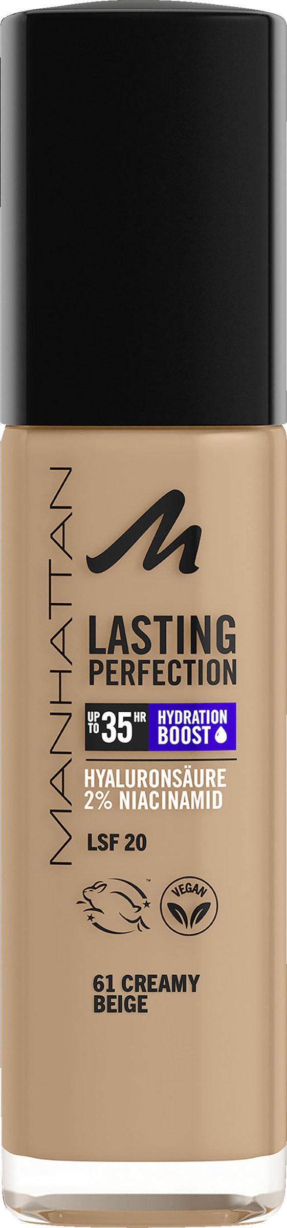 Manhattan Lasting Perfection Foundation 61 Creamy Beige