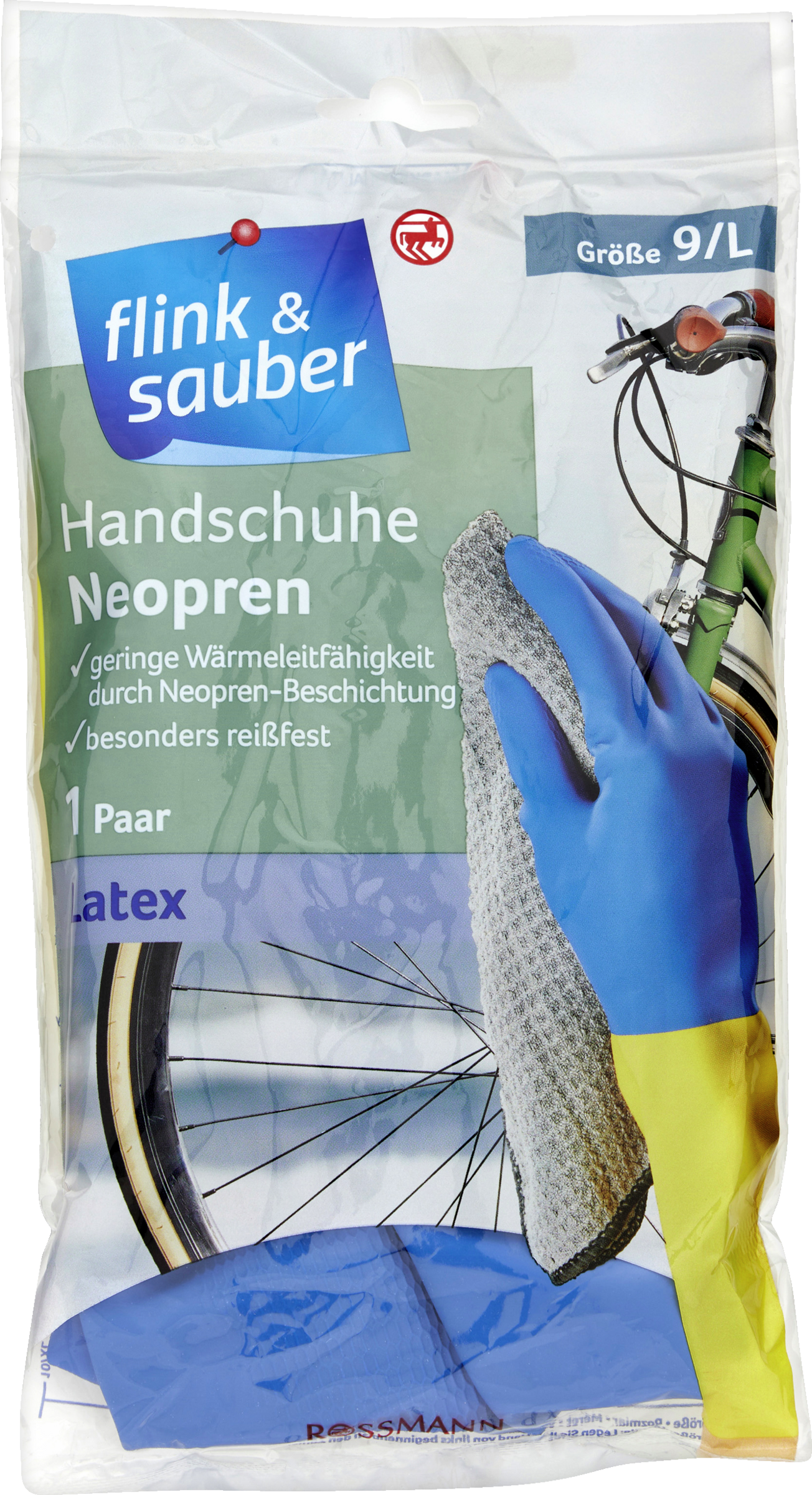 flink & sauber Handsker neopren størrelse 9/L