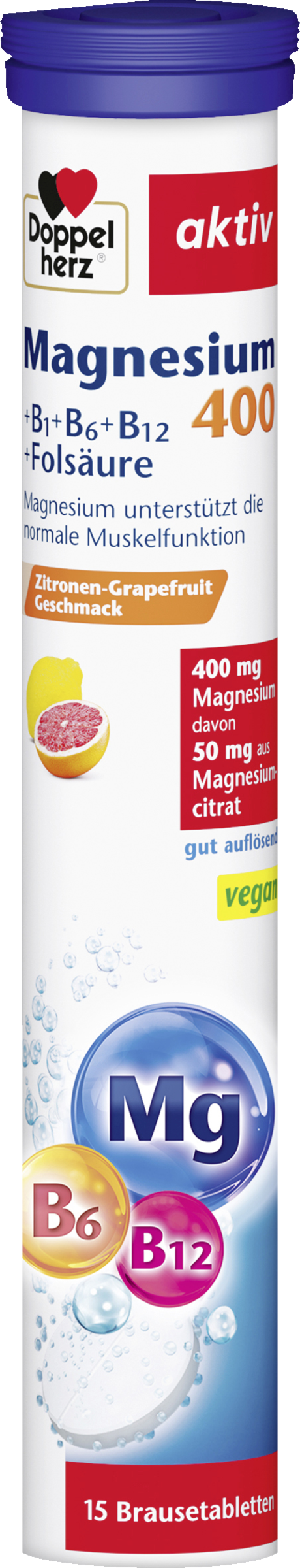 Doppelherz aktiv Magnesium 400 brusetabletter