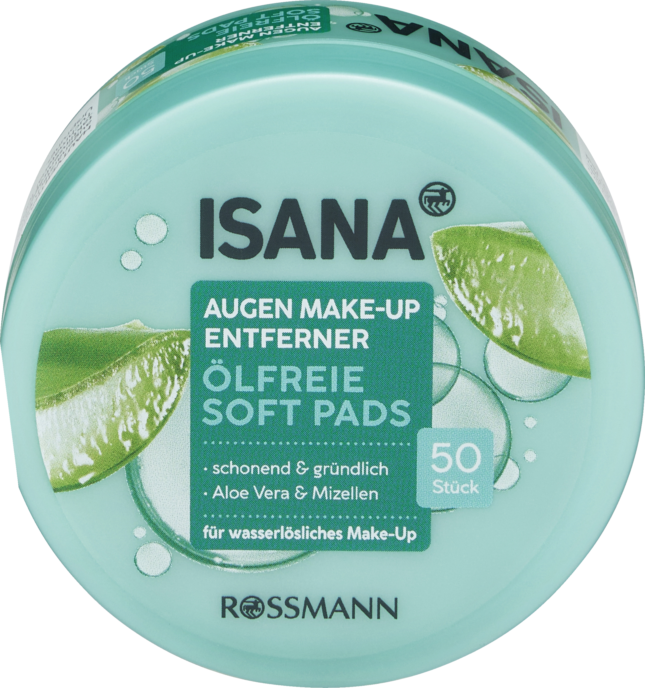 ISANA Øjenmakeupfjerner soft pads oliefri