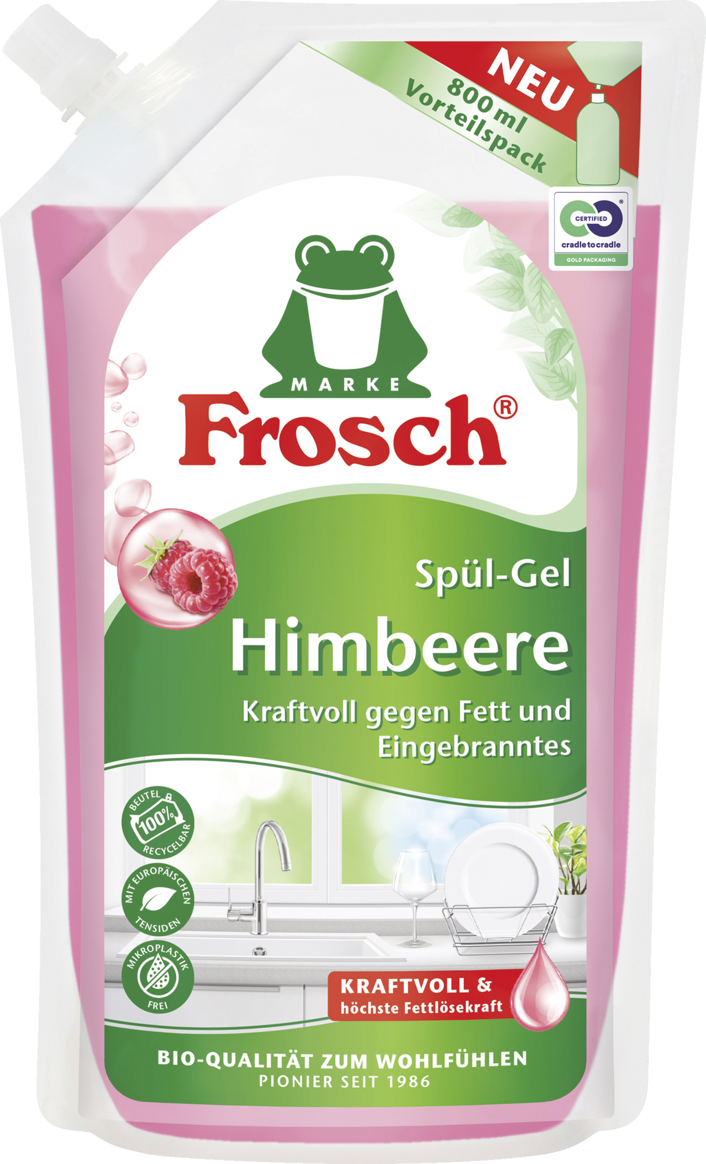 Frosch Raspberry Gel Dishwasher refill