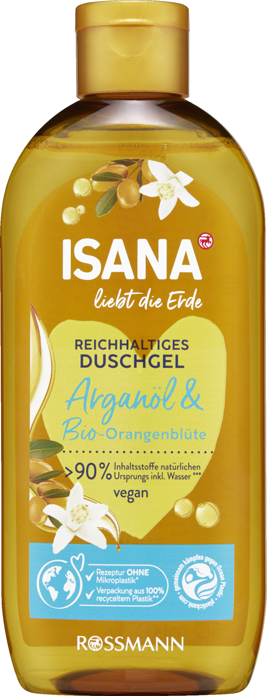 ISANA Bodyshampoo arganolie og øko appelsinblomst
