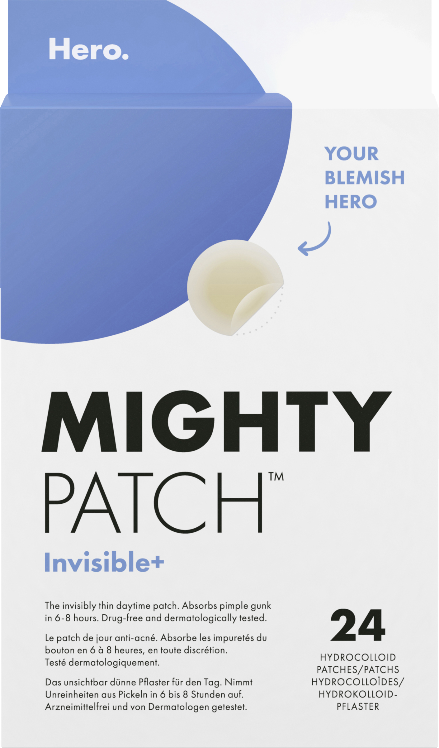 Hero. Invisible+ Hydrokolloid-plaster