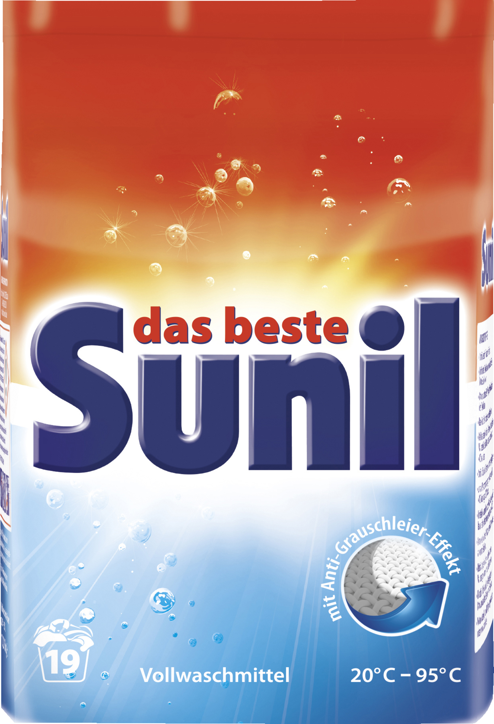Sunil aktiv vaskepulver 19 vaske
