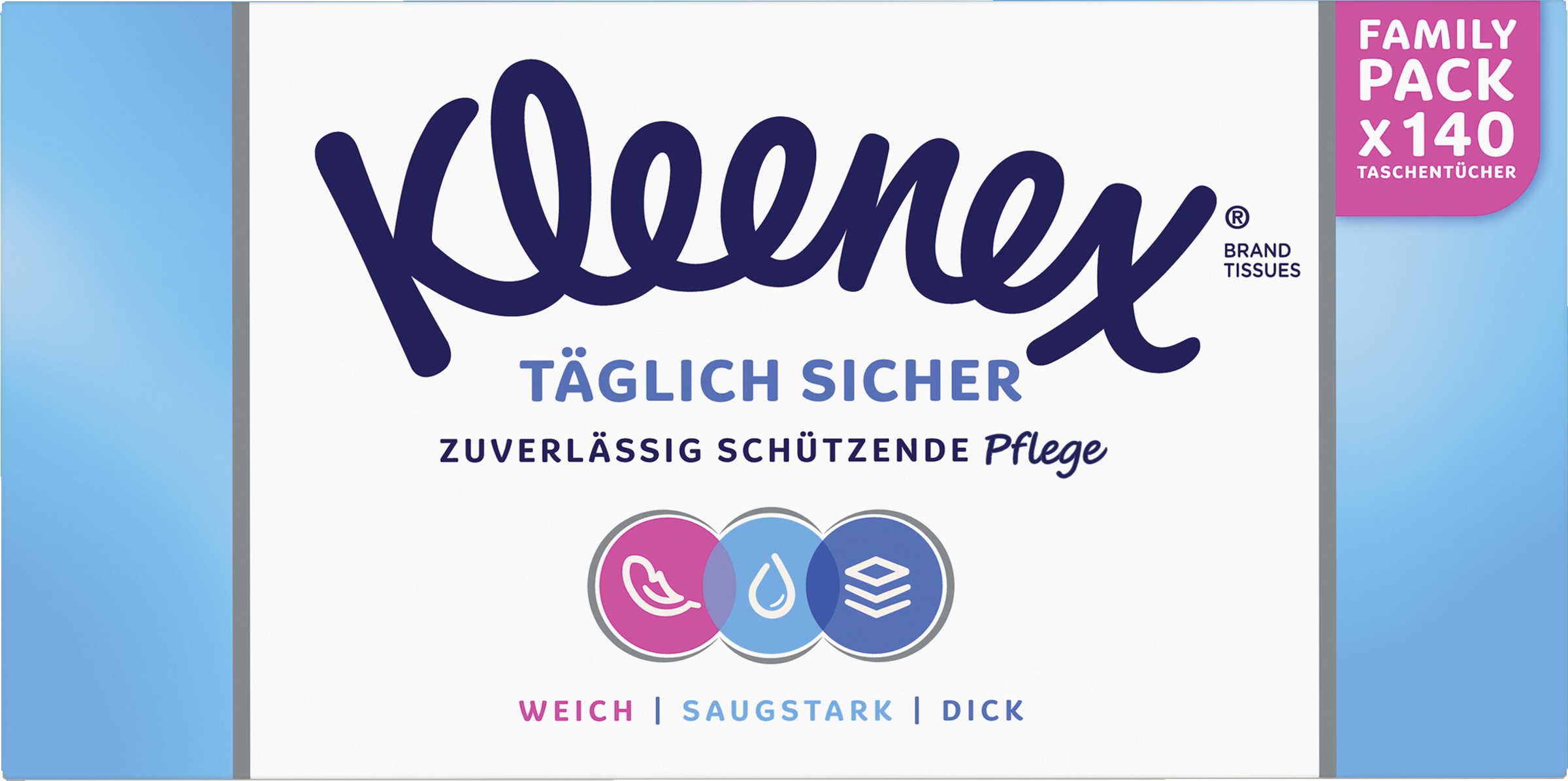 Kleenex Lommetørklæder Family Pack Køb online rossmann.dk