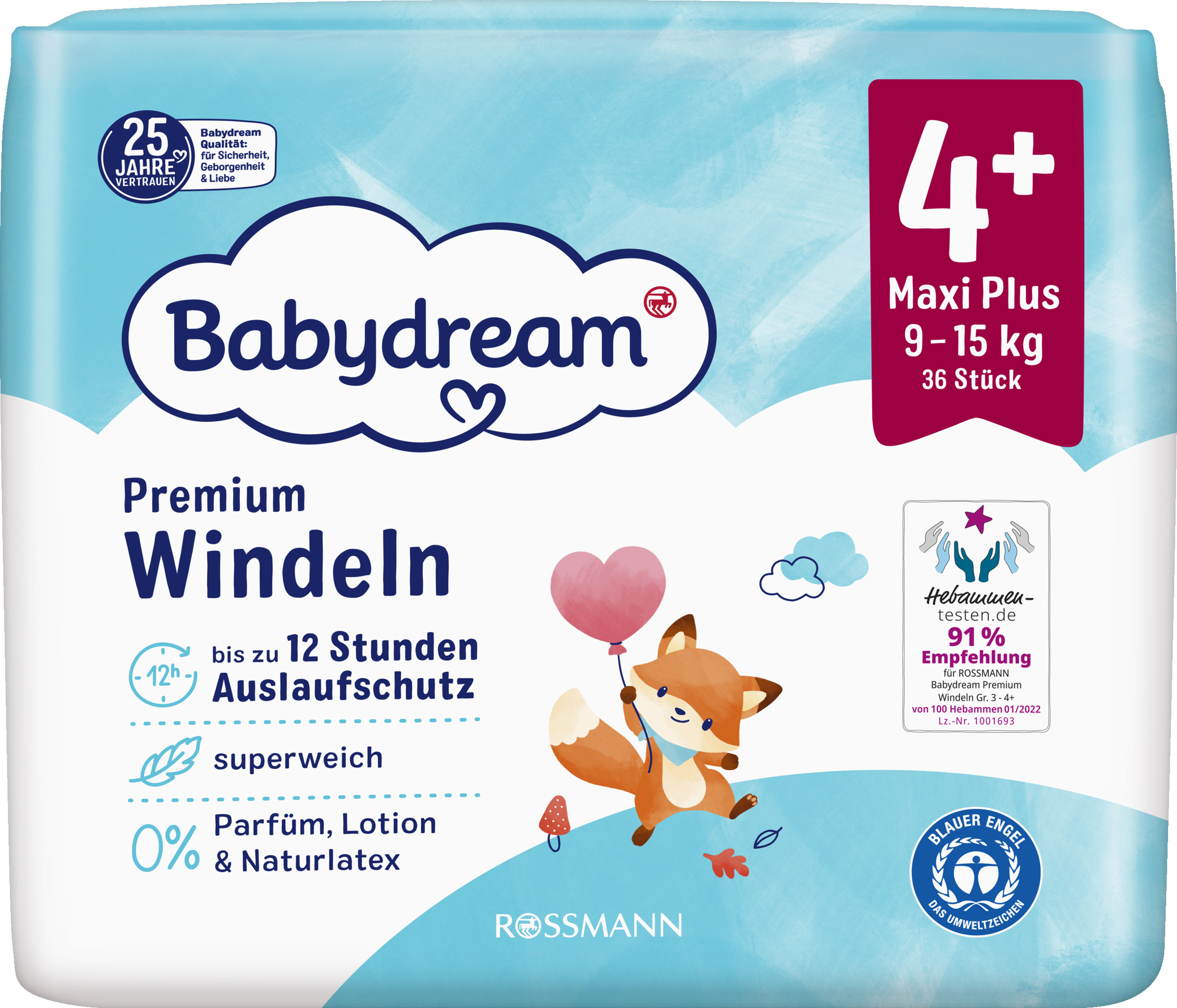 Babydream Premium bleer str. 4+ Maxi Plus 9-15 kg