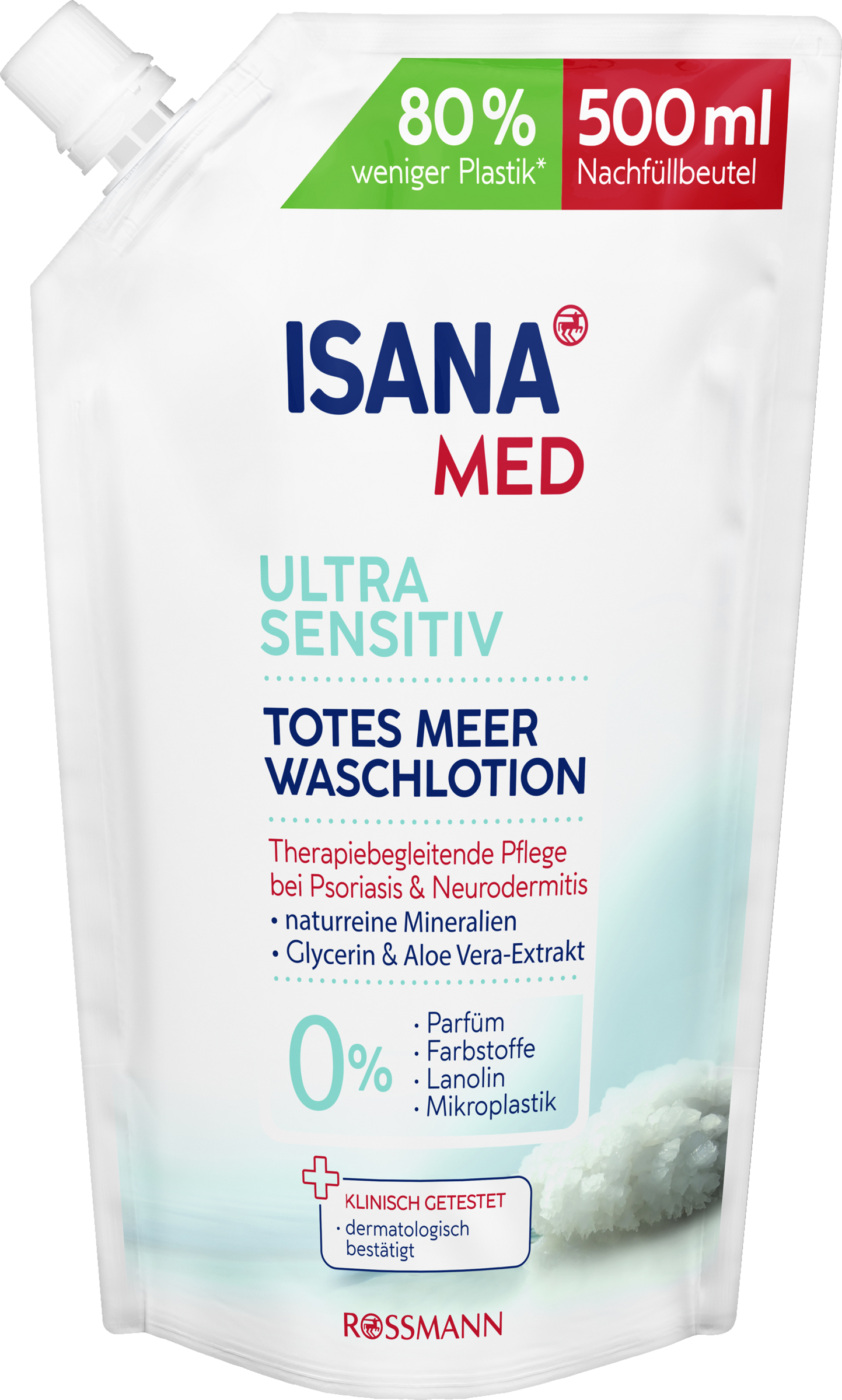 ISANA MED Vaskelotion Det Døde Hav refill-pose