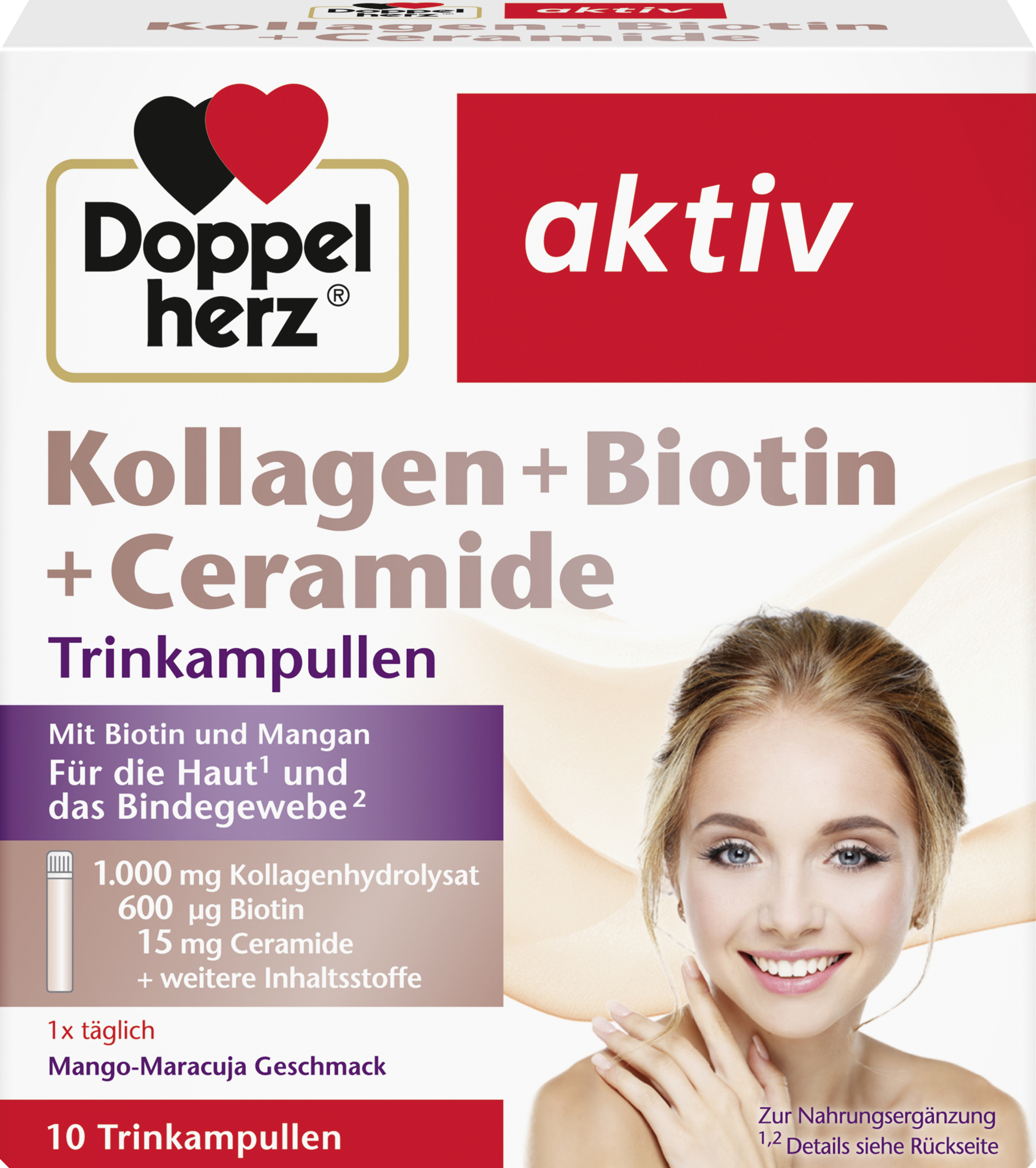 Doppelherz Kollagen + biotin + ceramid drikkeampuller