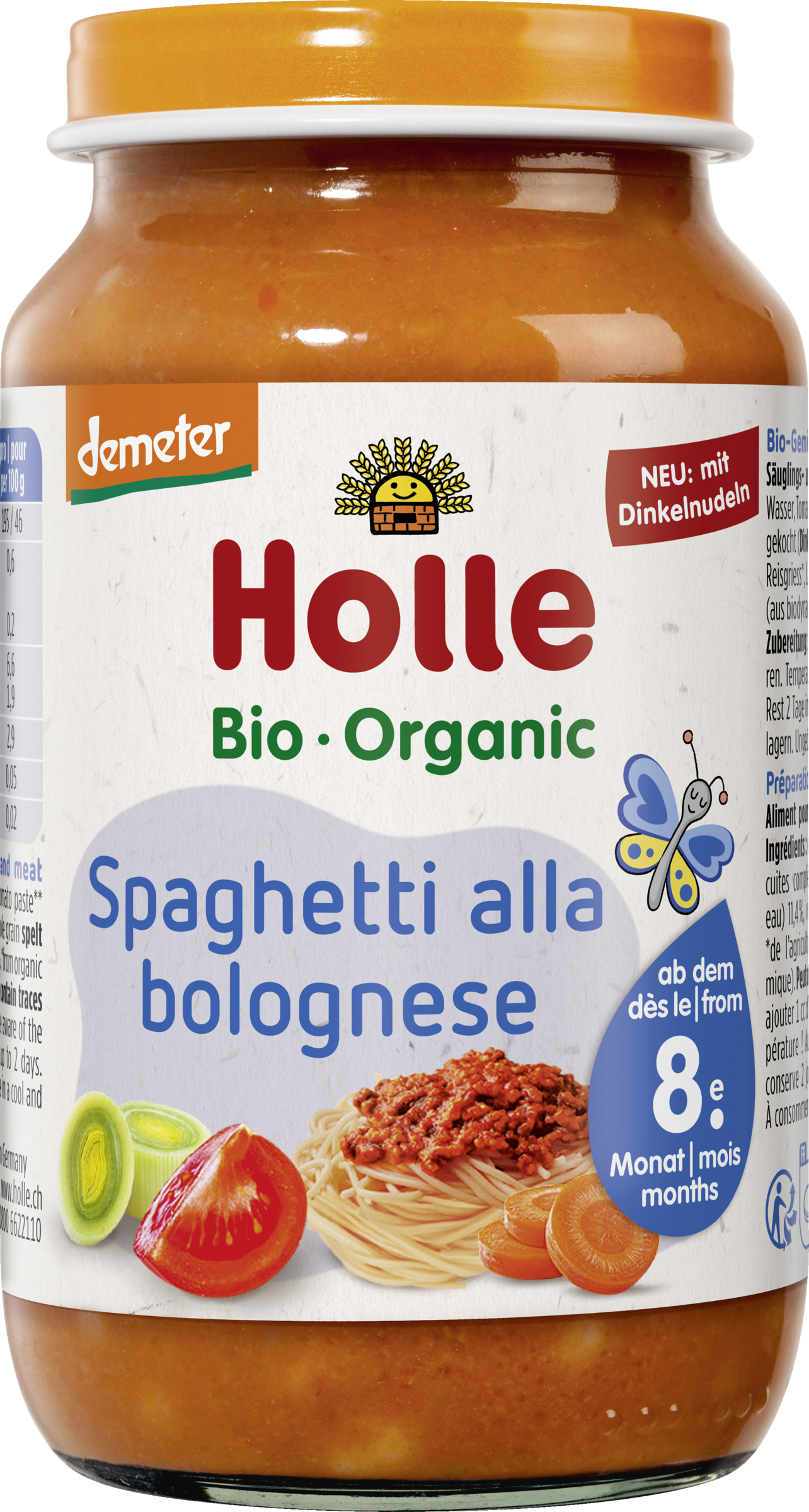 Holle Spaghetti alla Bolognese fra 8. måned