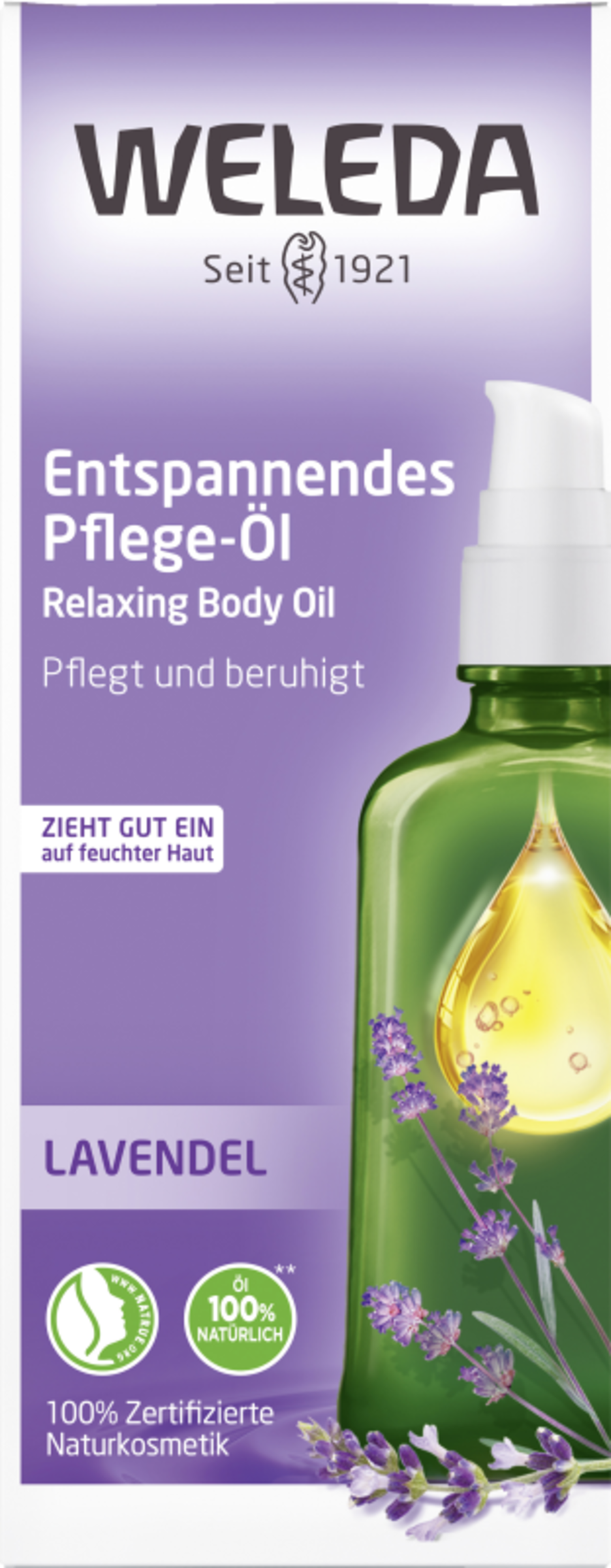 Weleda Lavendel afslappende plejeolie