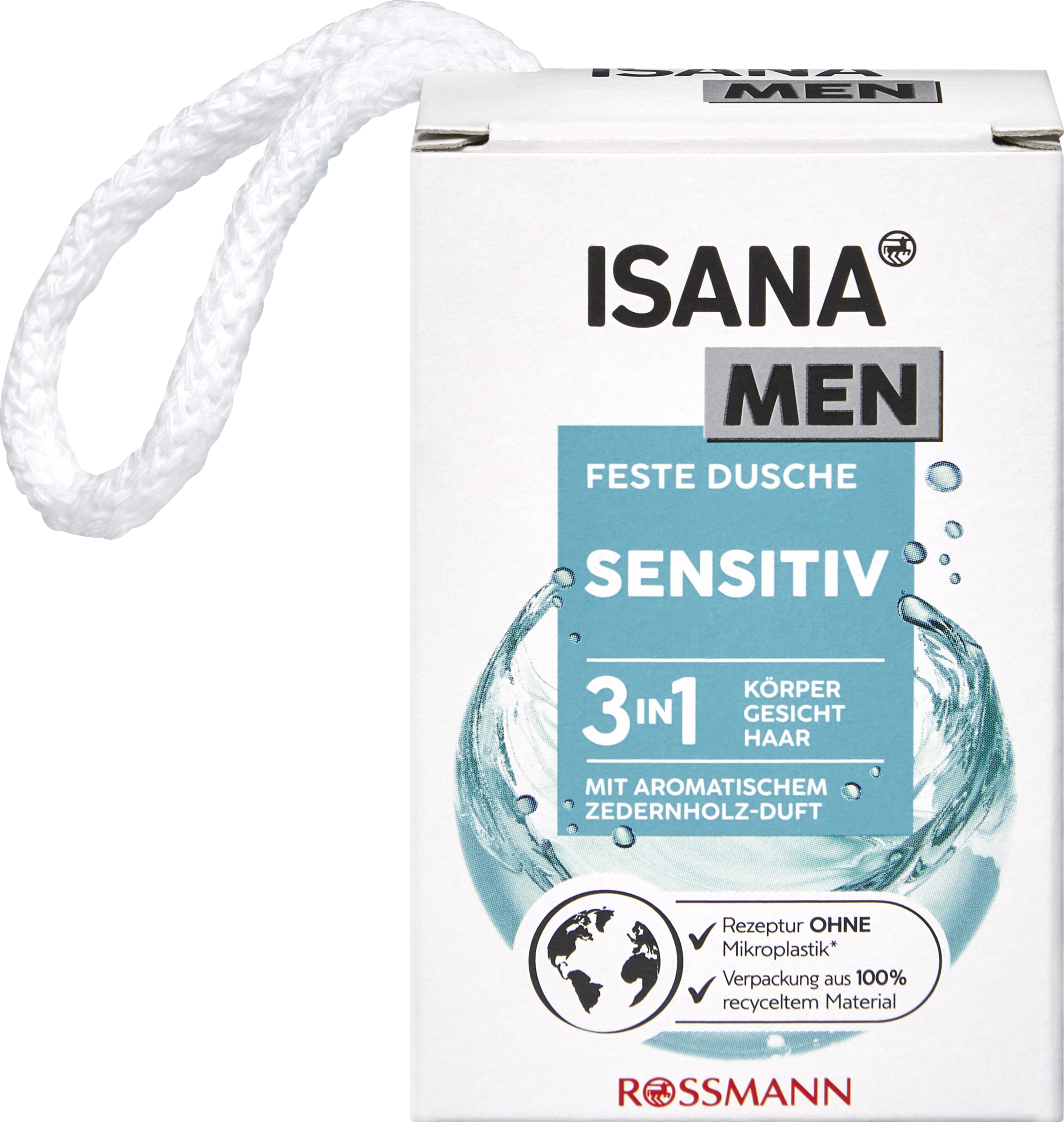 ISANA MEN Fast brusesæbe Sensitiv