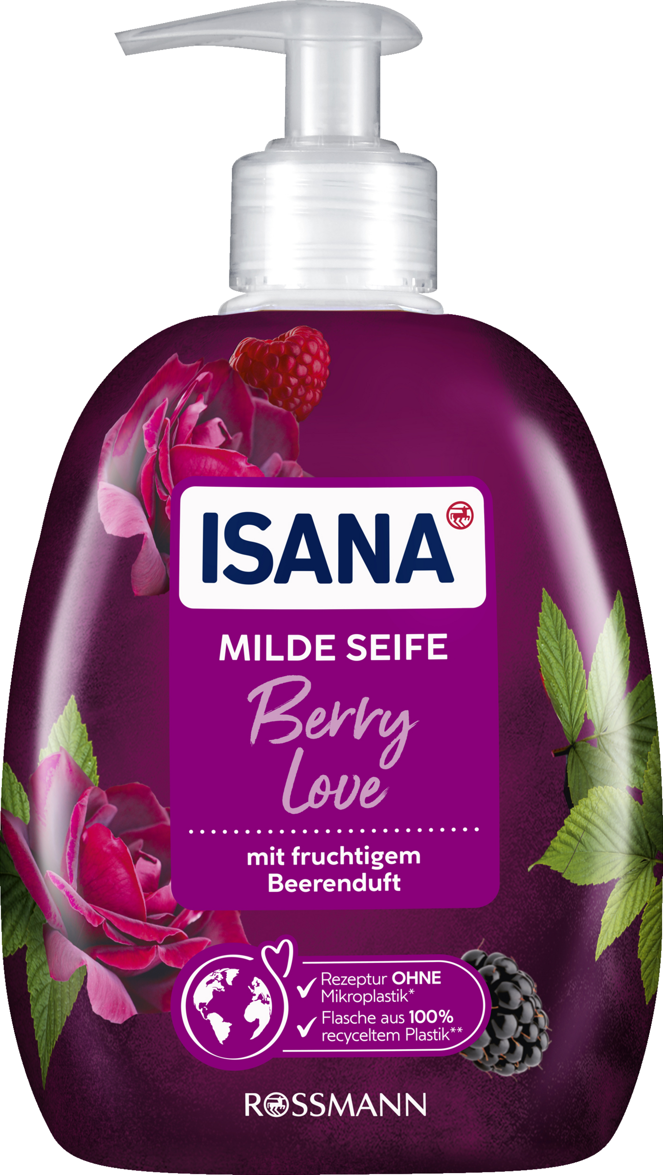 ISANA Mild sæbe Berry Love Spender