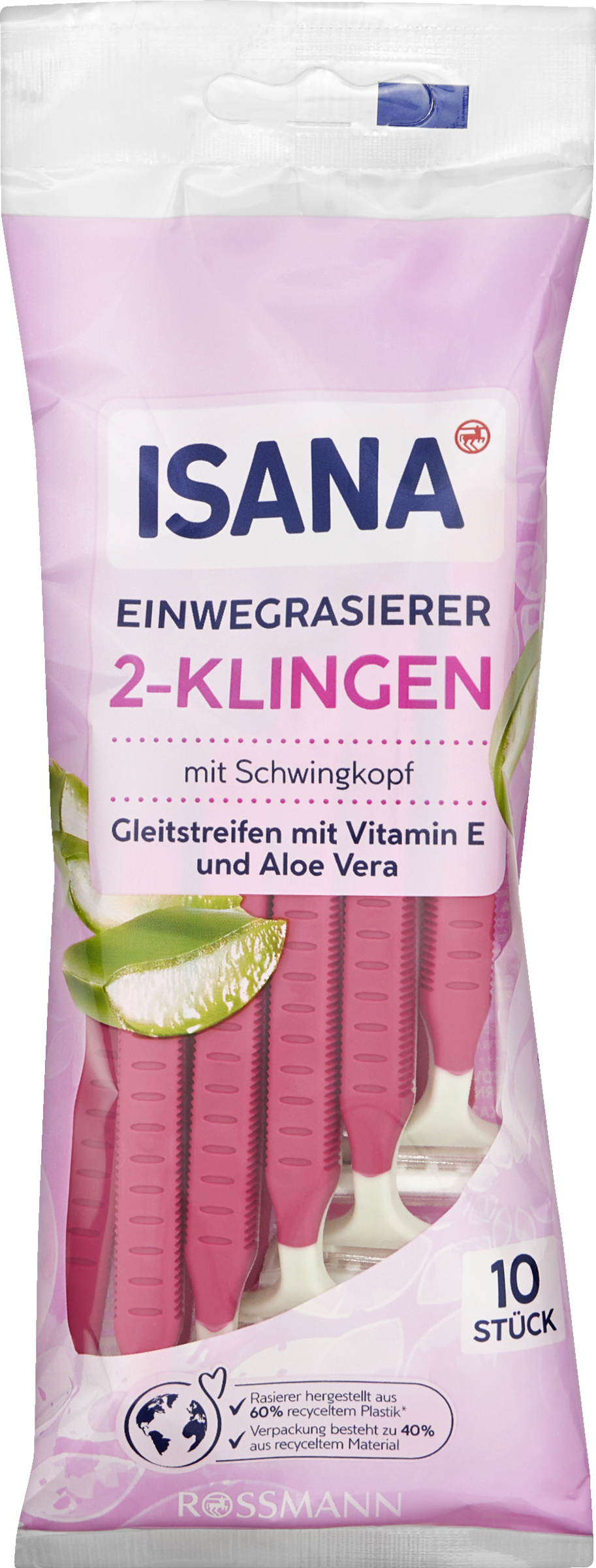 ISANA til kvinder engangsshaver 2 blade