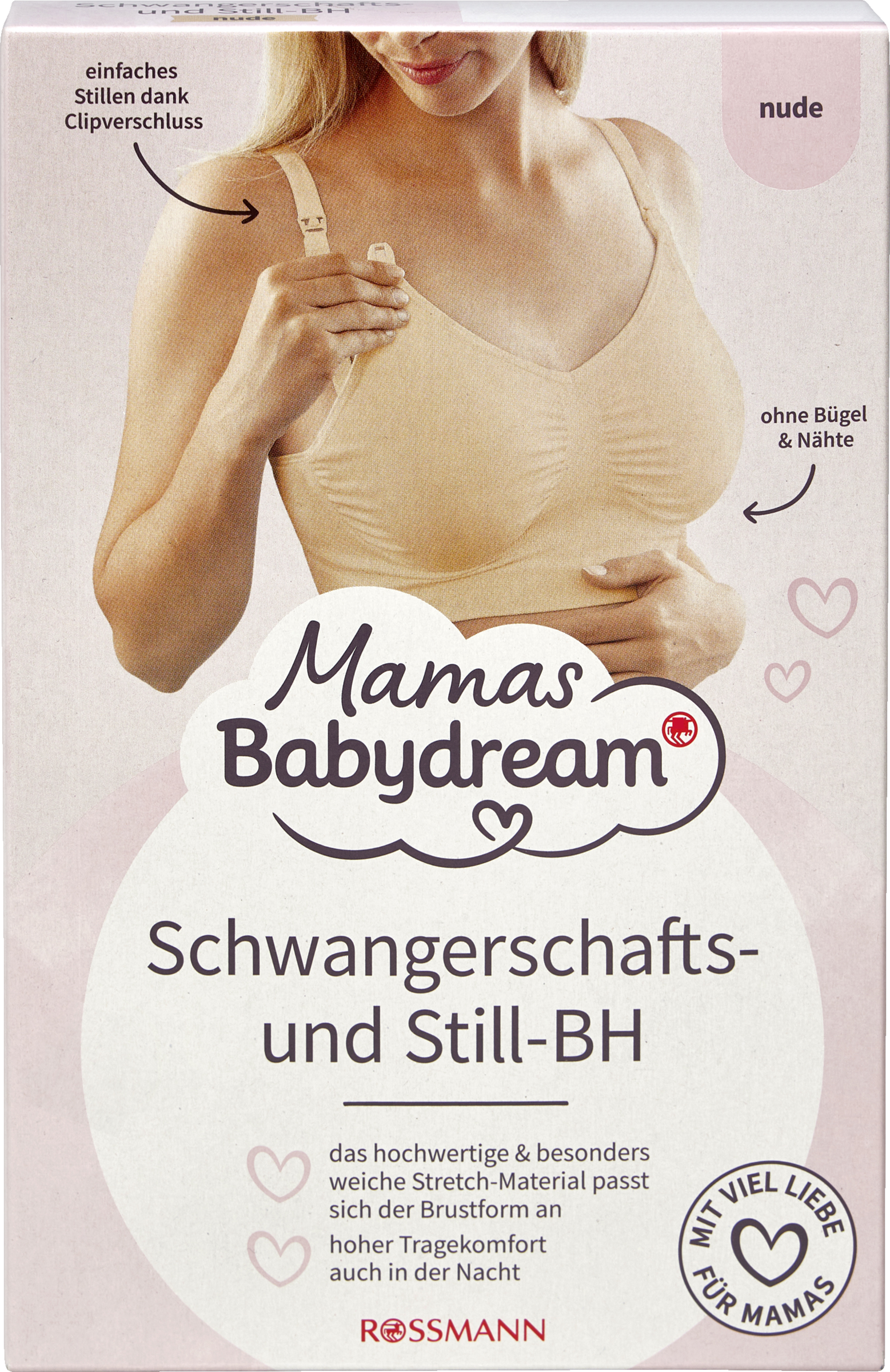 Mamas Babydream Graviditets- og amme-BH nude str. L