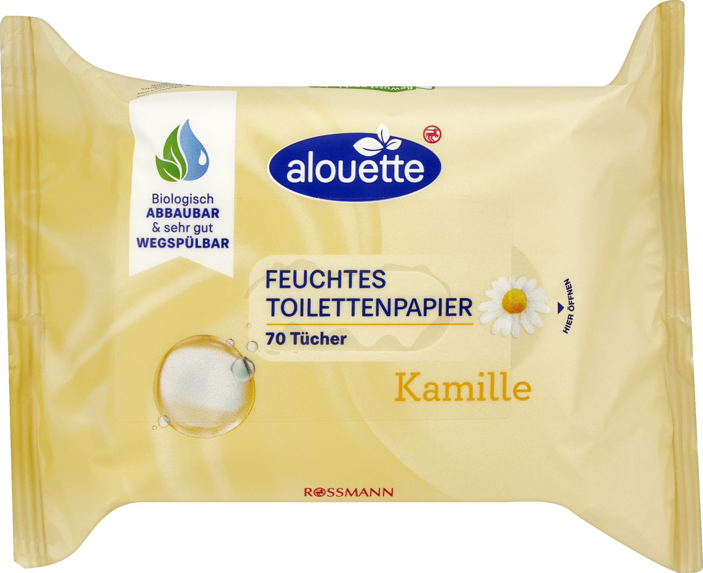 alouette Classic toiletvådservietter med kamille