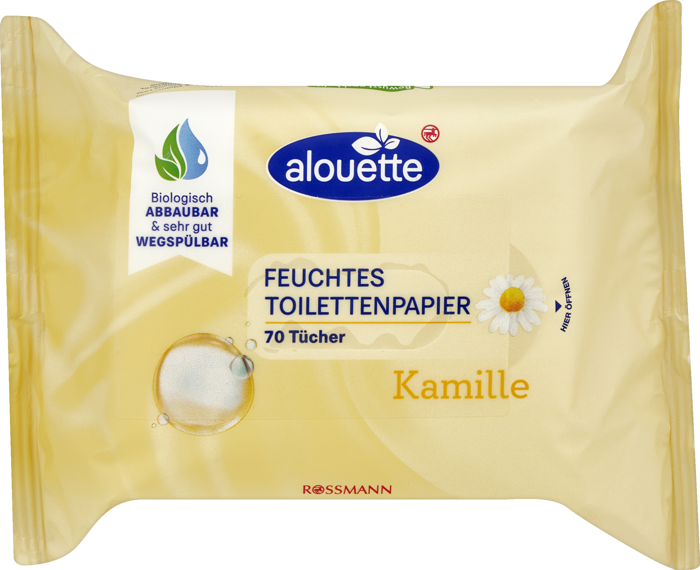 alouette Classic toiletvådservietter med kamille