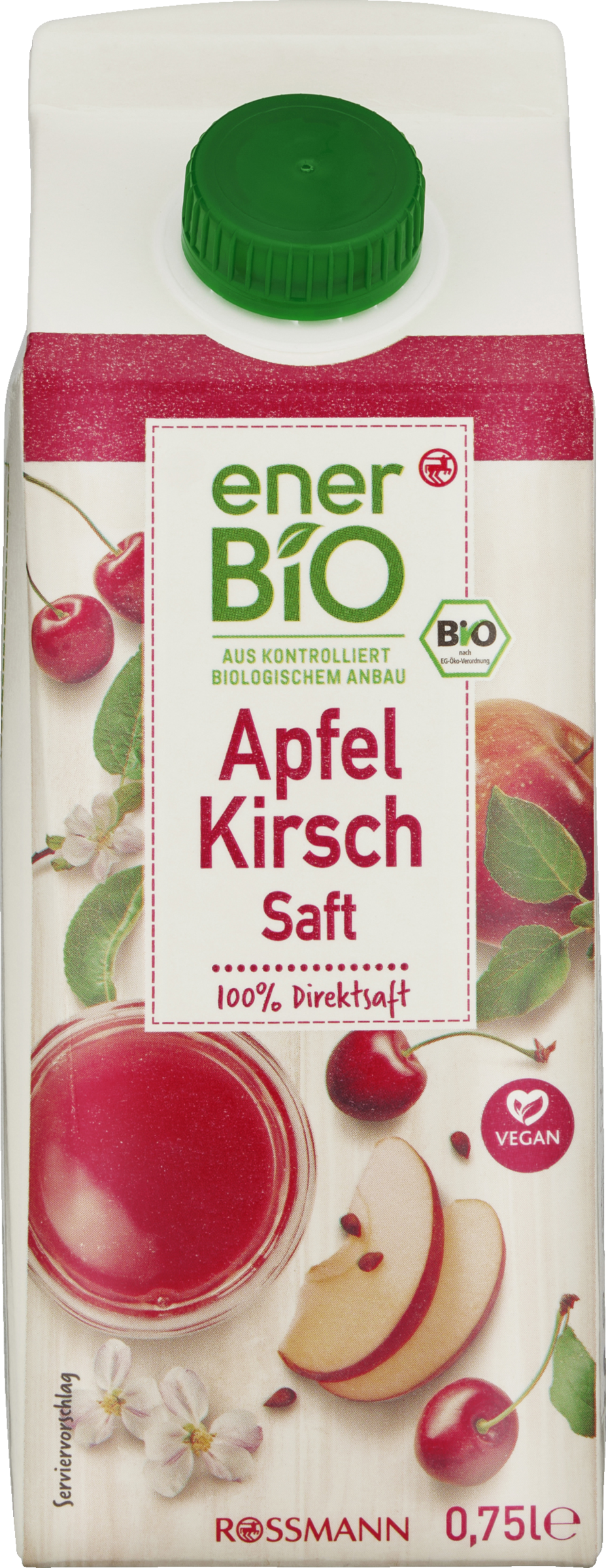 enerBiO Æble-kirsebær-saft